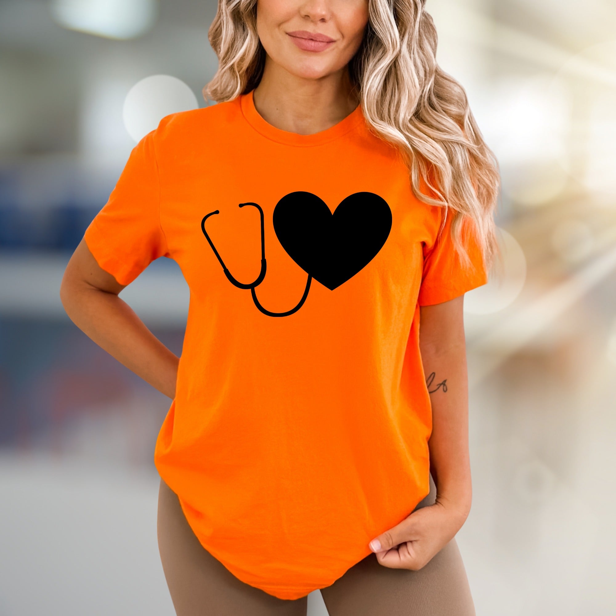 Heart Stethoscope | Medical Appreciation Graphic Tee, a Healthcare Hero Pick for Everyday Comfort