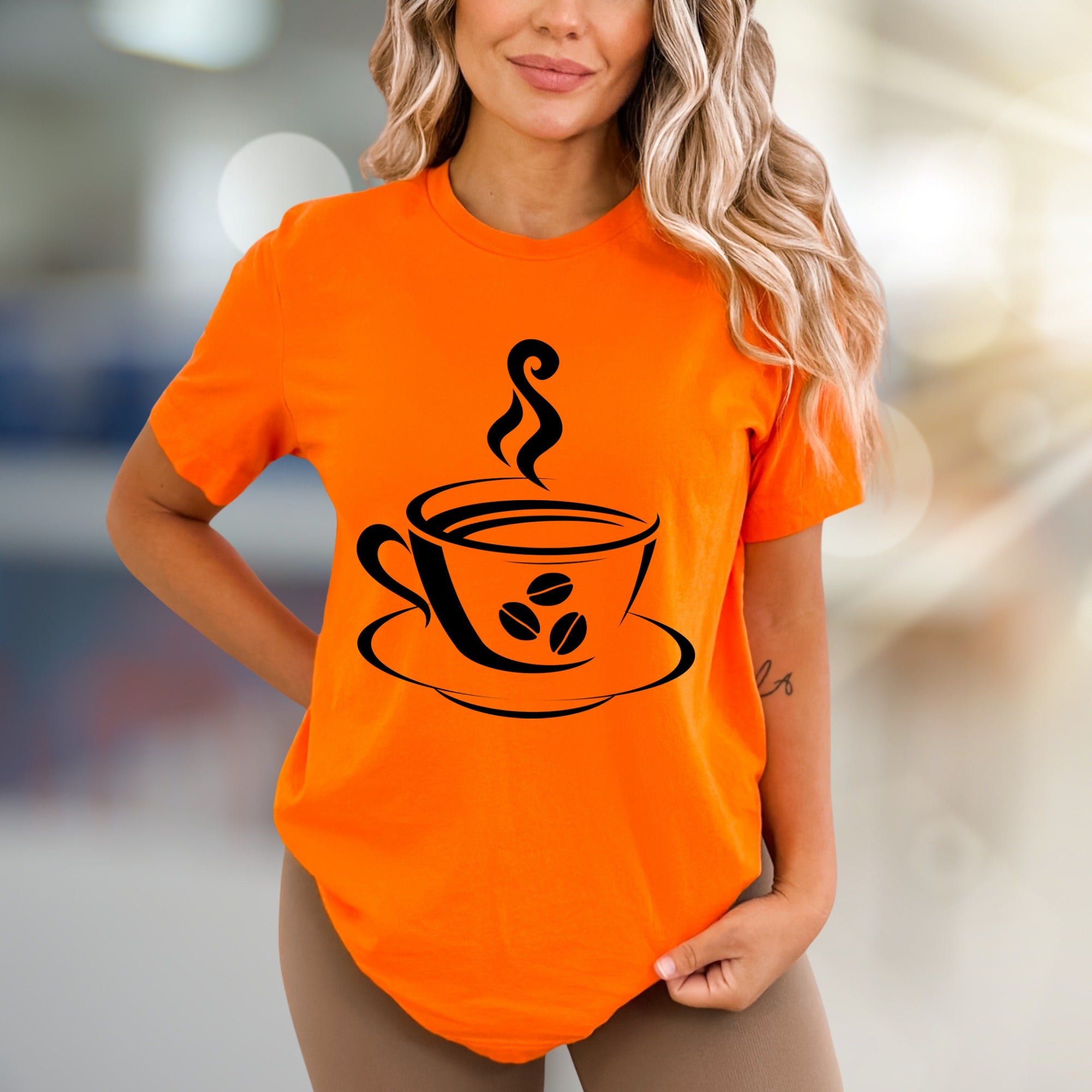 Steaming Coffee Cup Graphic Tee, a Barista Core Pick for Coffee Lovers