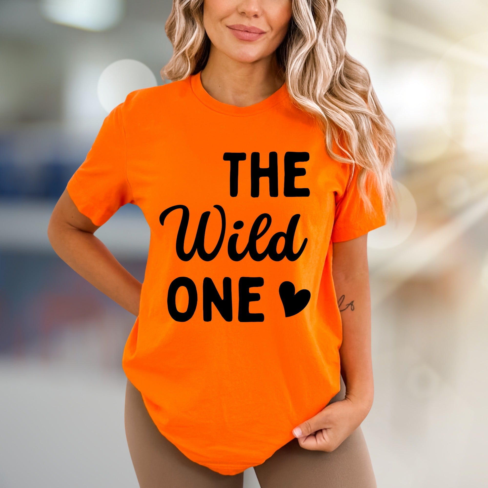 "THE Wild ONE" Bold Statement Graphic Tee, a Playful Pick for Free Spirits