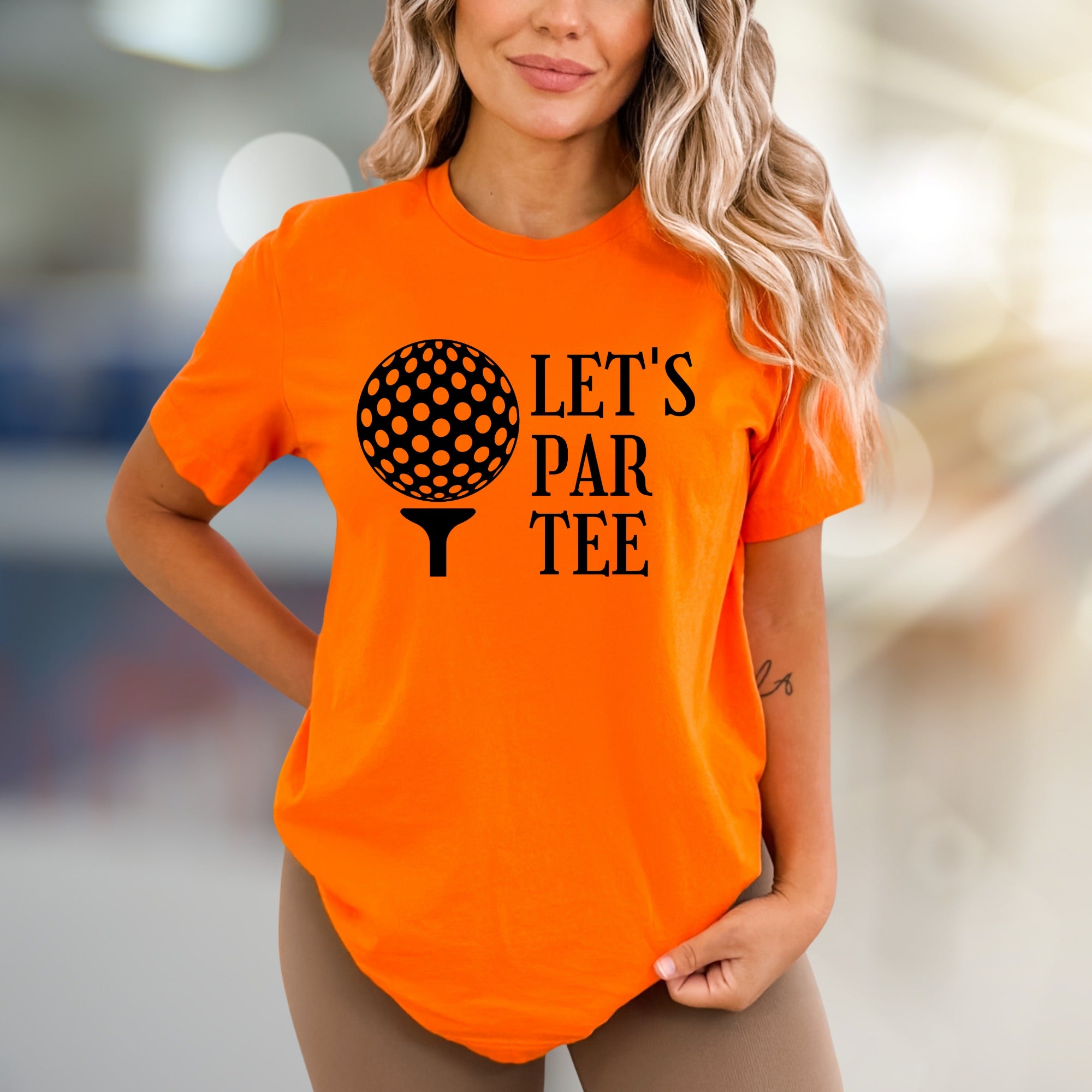 Let's Par Tee Golf Graphic Tee, A Playful Sports Pick for Golfers