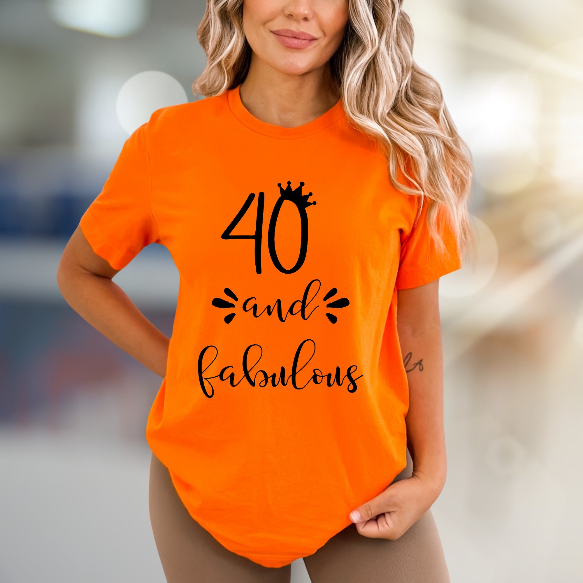 "40 and Fabulous" Birthday Queen Graphic Tee, a Celebrate-It Pick for Her