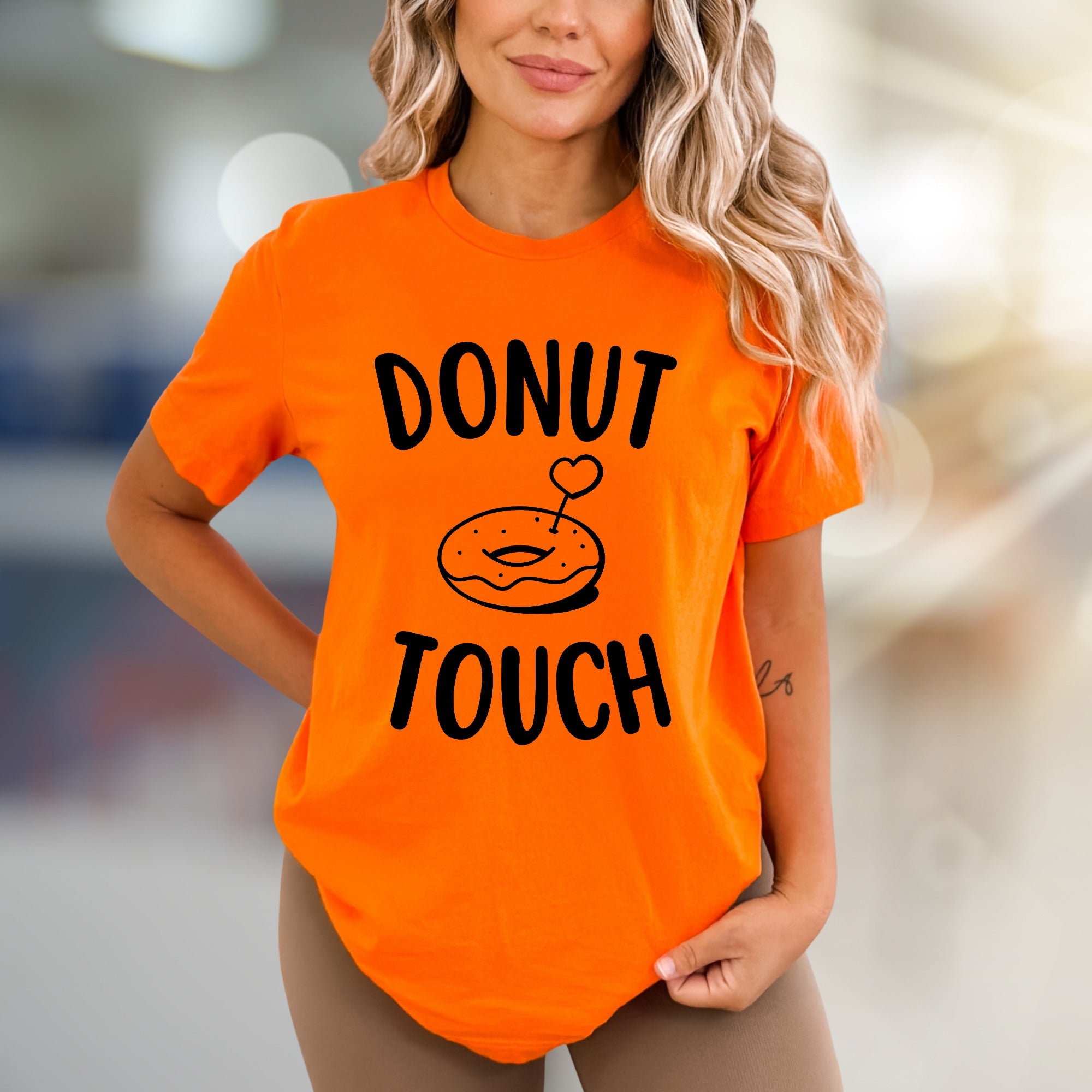 "Donut Touch" Donut Lover Graphic Tee, a Playful Pick for Foodies