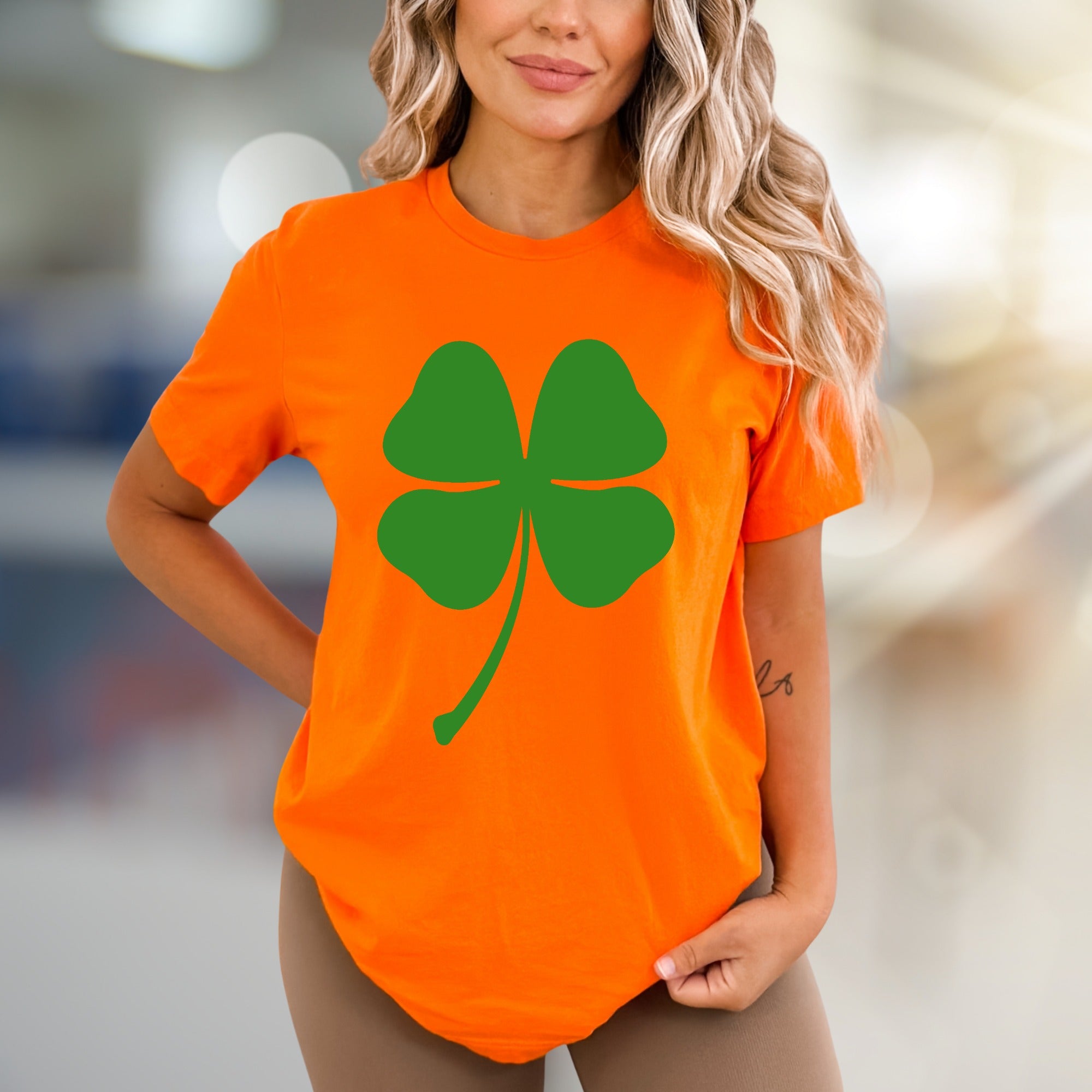 Four Leaf Clover Lucky Charm Graphic Tee, a St. Patrick's Day Pick for Everyone