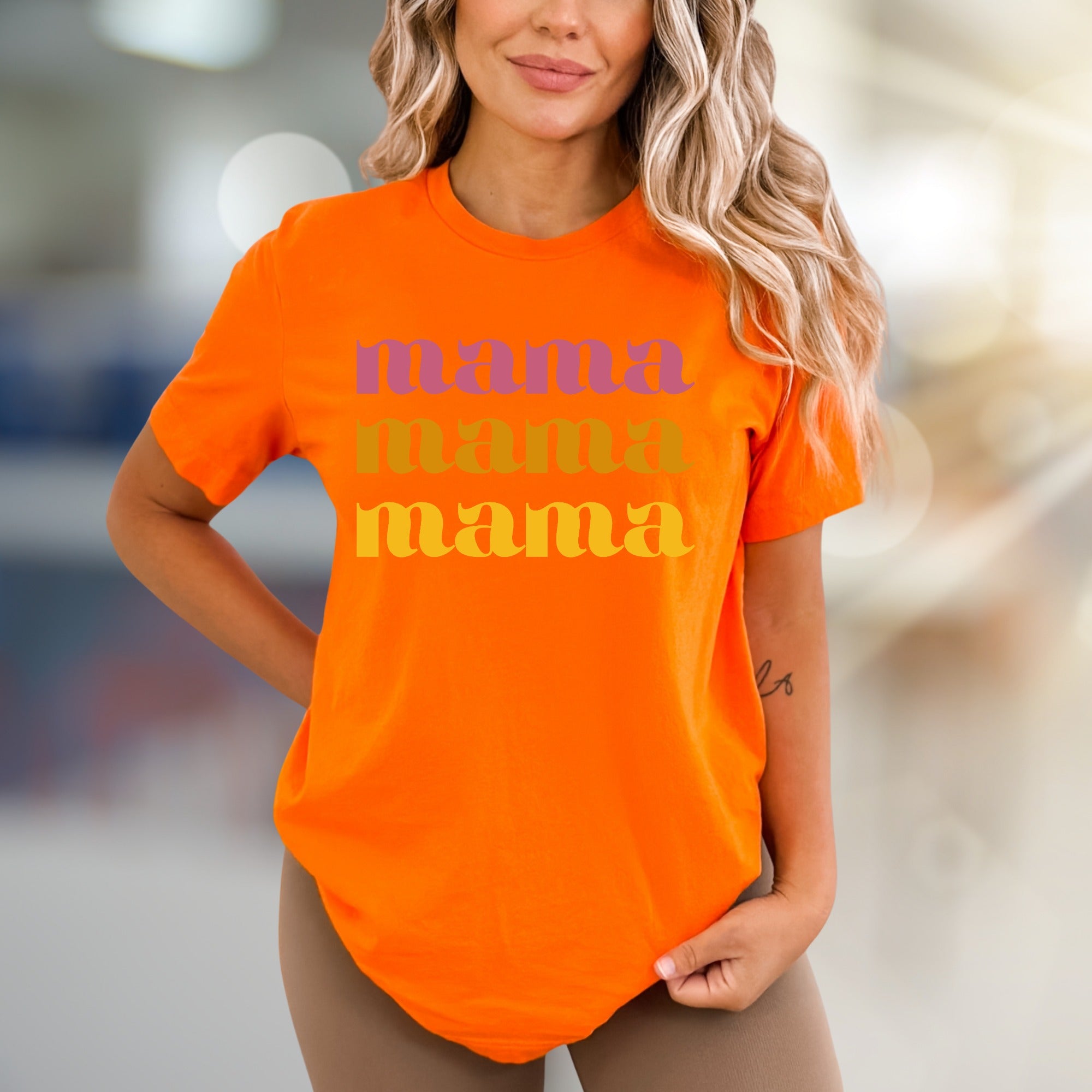 "Mama Mama Mama" Retro Graphic Tee, a Heartfelt Pick for Moms
