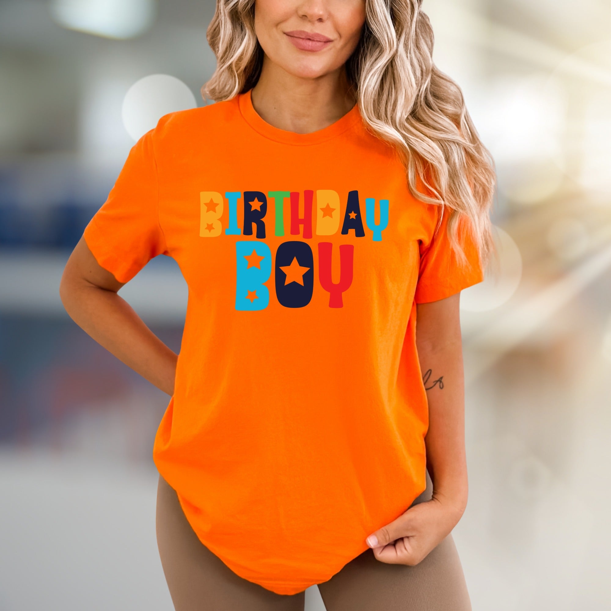 "BIRTHDAY BOY" Celebration Graphic Tee, a Fun Niche Pick for Party-Goers