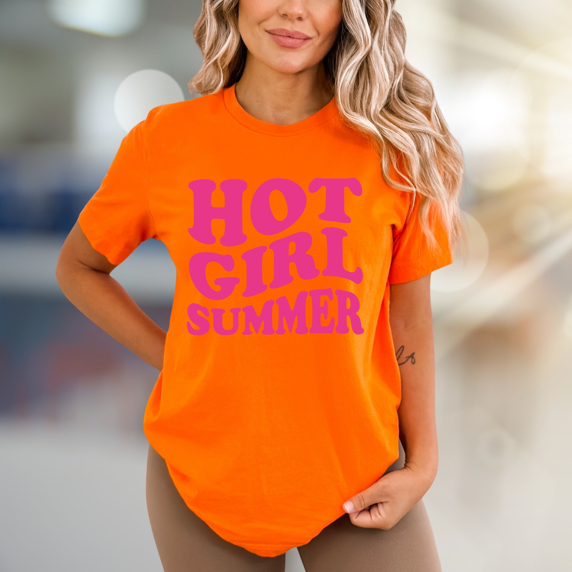 "Hot Girl Summer" Retro Graphic Tee, a Trendy Statement for Summer Lovers