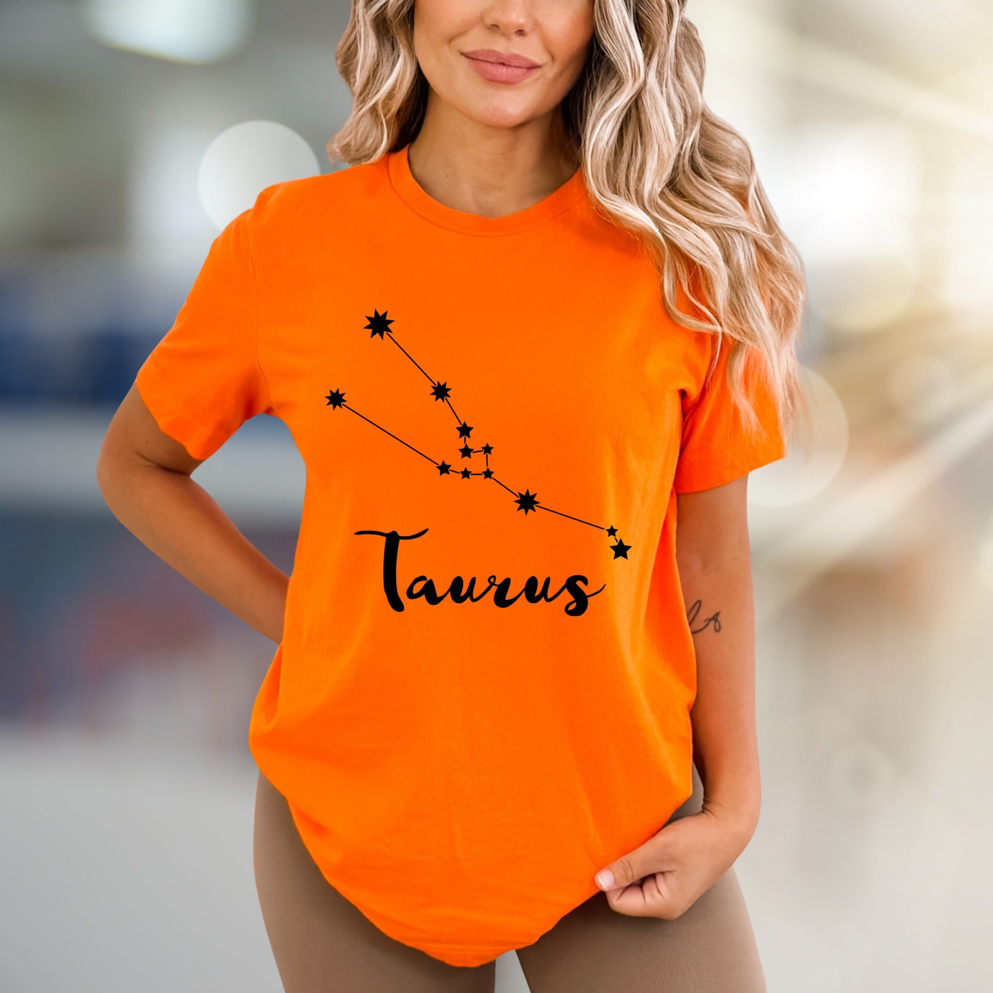 Taurus Zodiac Constellation Graphic Tee, a Celestial Pick for Astrology Lovers