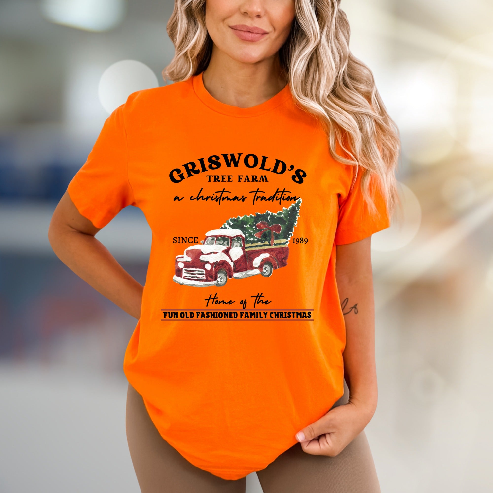 "Griswold's Tree Farm" Vintage Christmas Graphic Tee, a Festive Holiday Pick for Family Lovers