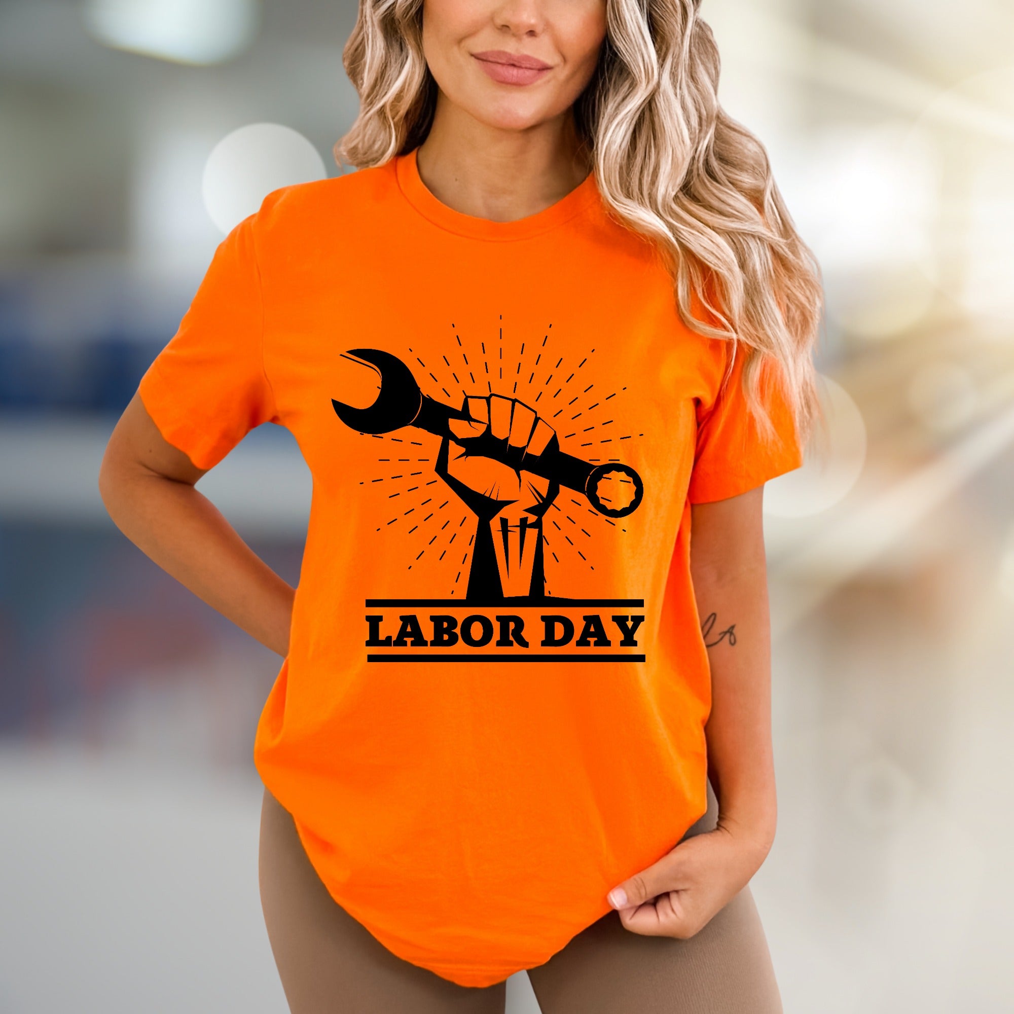 "Labor Day" Empowering Graphic Tee, a Celebration Pick for Hard Workers