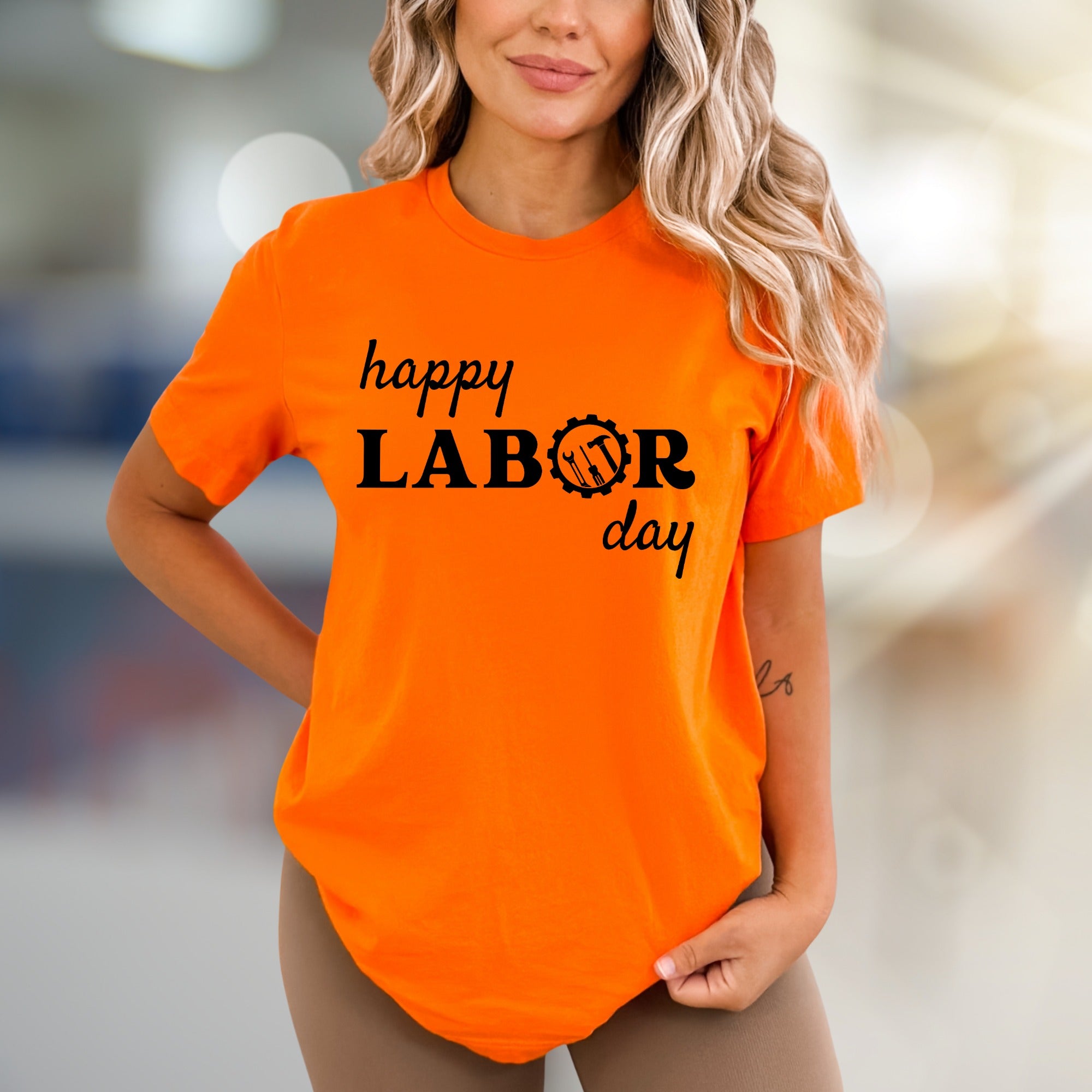 "happy LABOR day" Work & Tools Graphic Tee, a Celebration Pick for Everyone