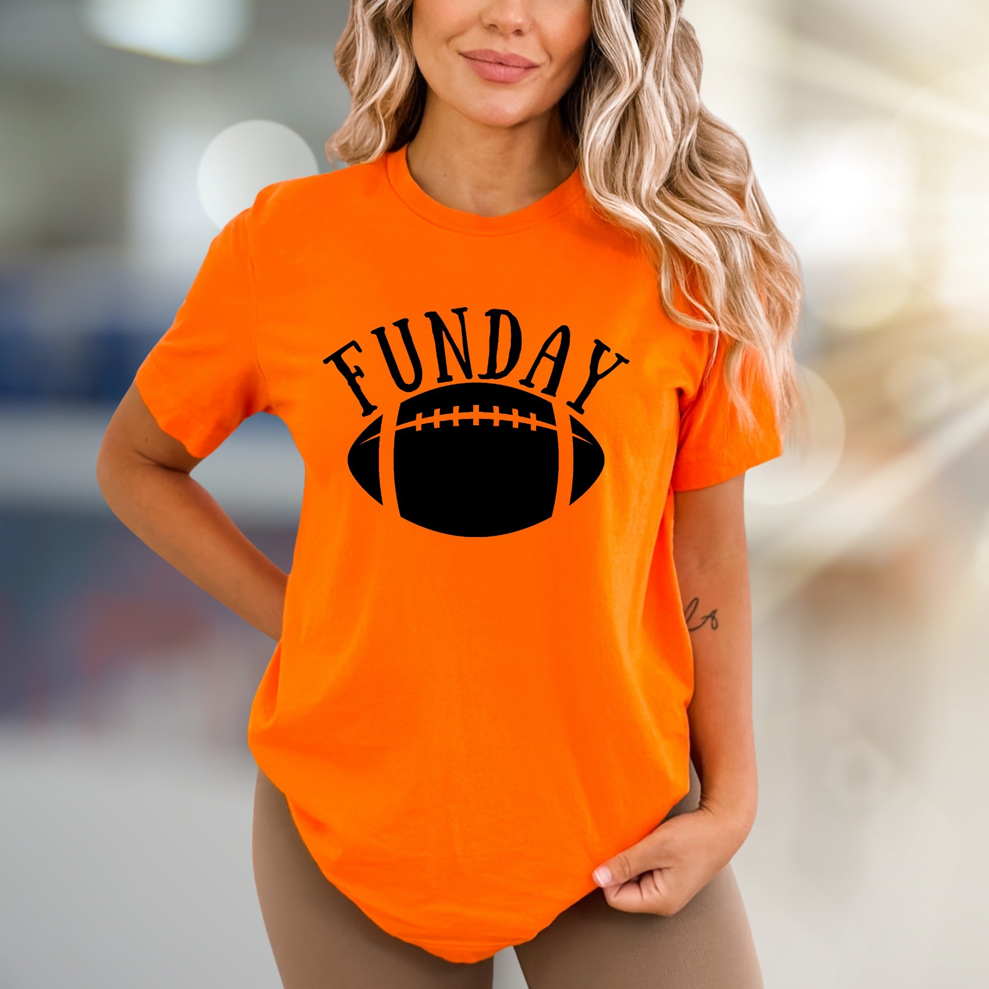 "FUNDAY" Football Graphic Tee, a Game Day Pick for Sports Fans