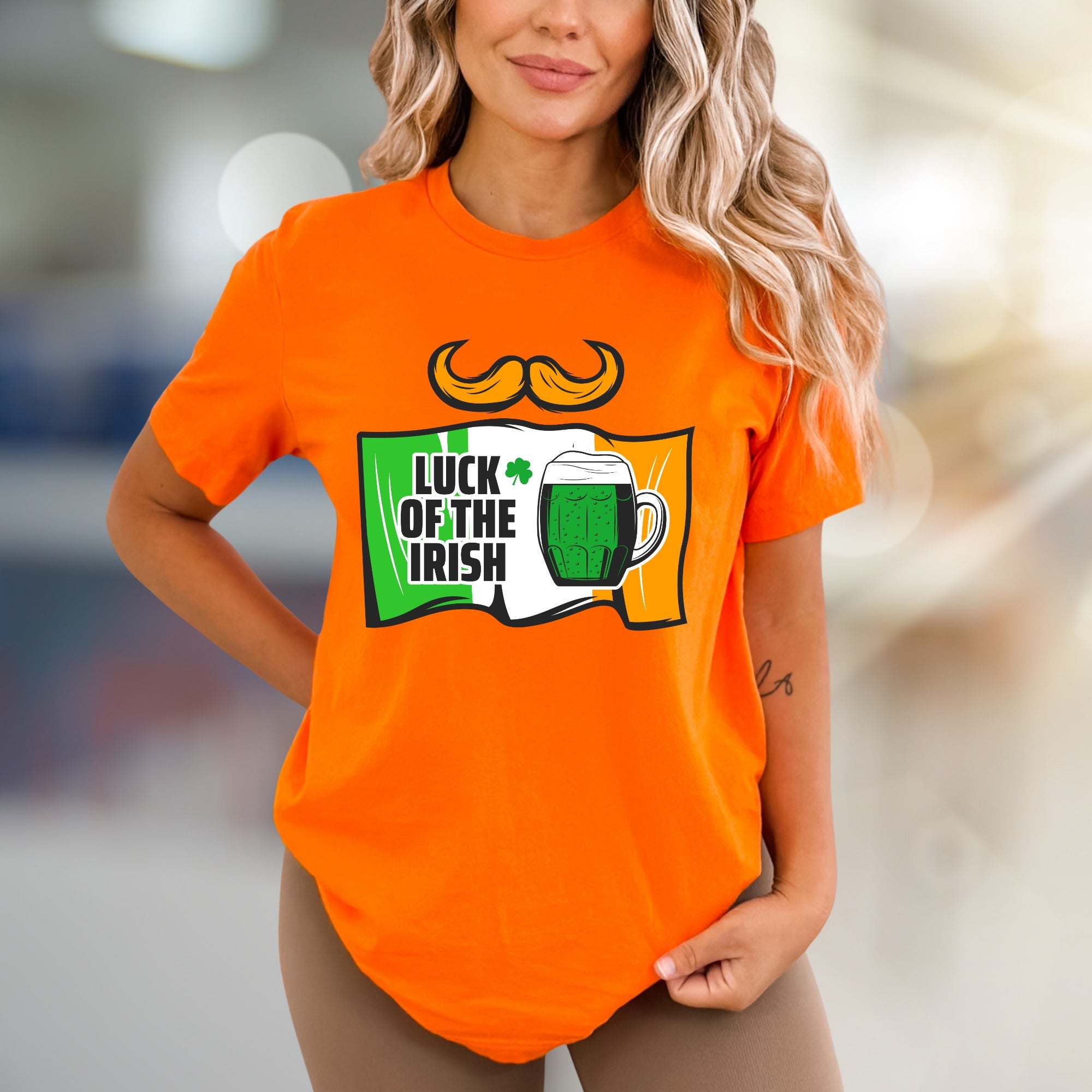 "Luck of the Irish" St. Patrick's Day Graphic Tee, a Festive Pick for Celebrants