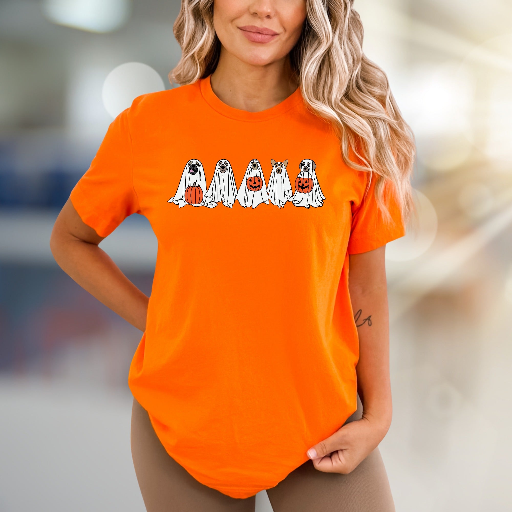 Cute Ghost Dog Halloween Graphic Tee, a Spooky Season Pick for Pet Lovers