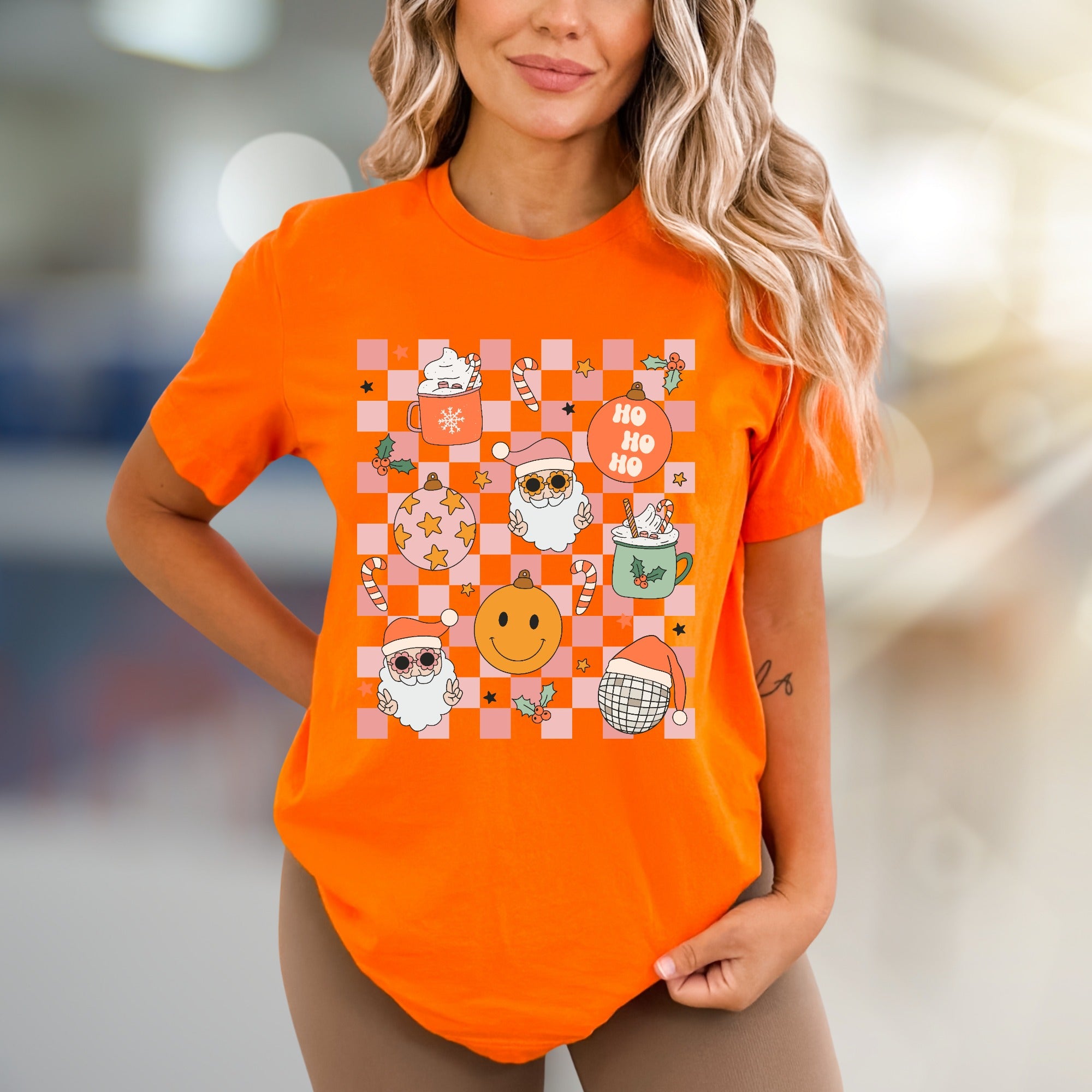 Ho Ho Ho Cheerful Christmas Graphic Tee, a Mirthful Holiday Pick for Everyone