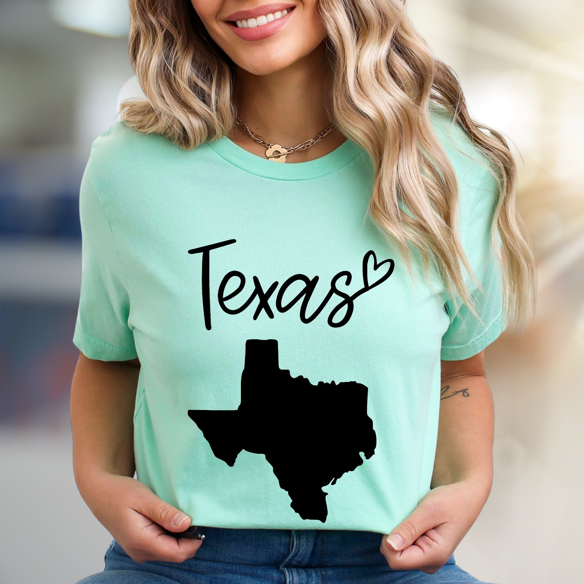 "Texas" State Map Graphic Tee, a Lone Star Lifestyle Pick for Texans