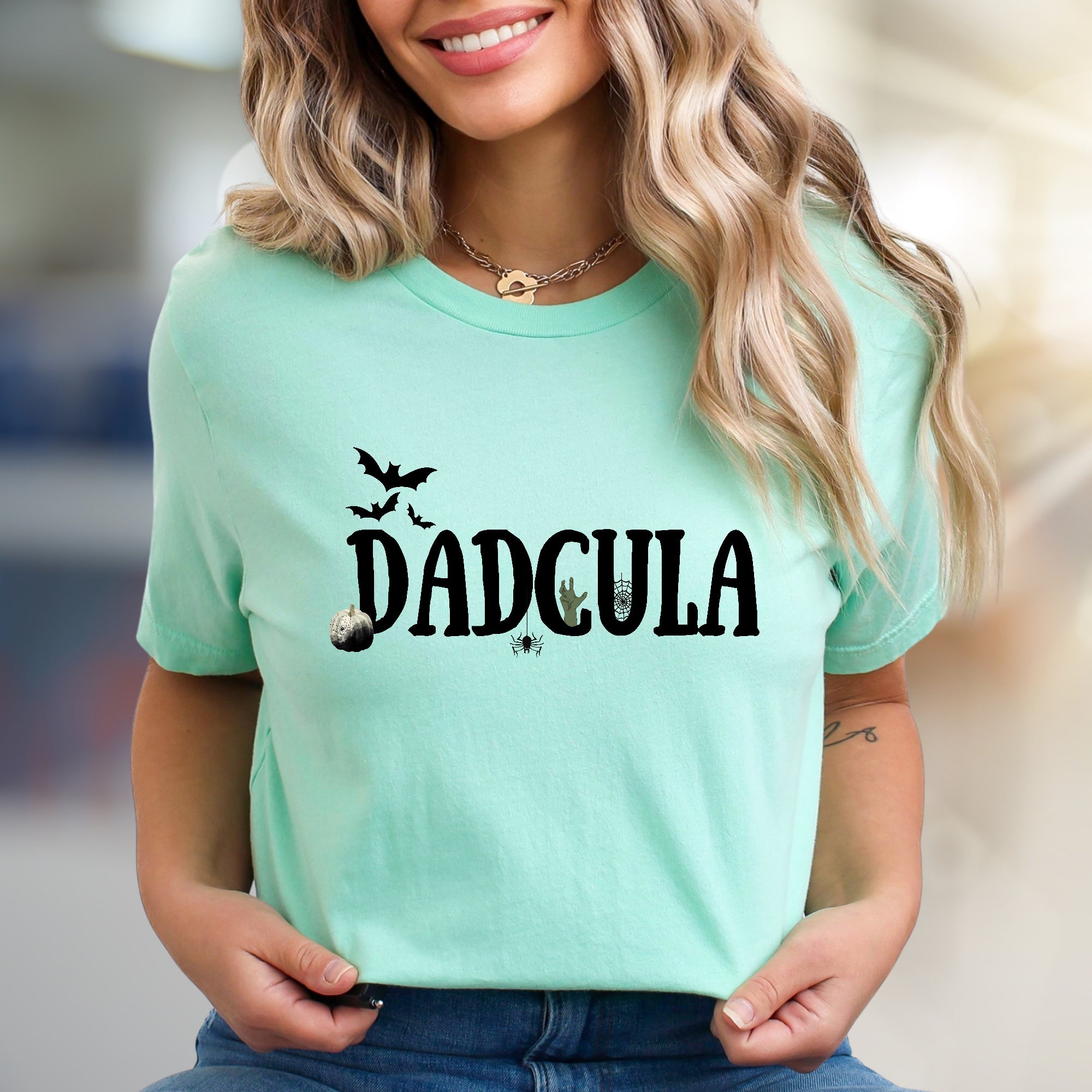 "Dadcula" Spooky Dad Graphic Tee, a Halloween Pick for Fun-Loving Fathers