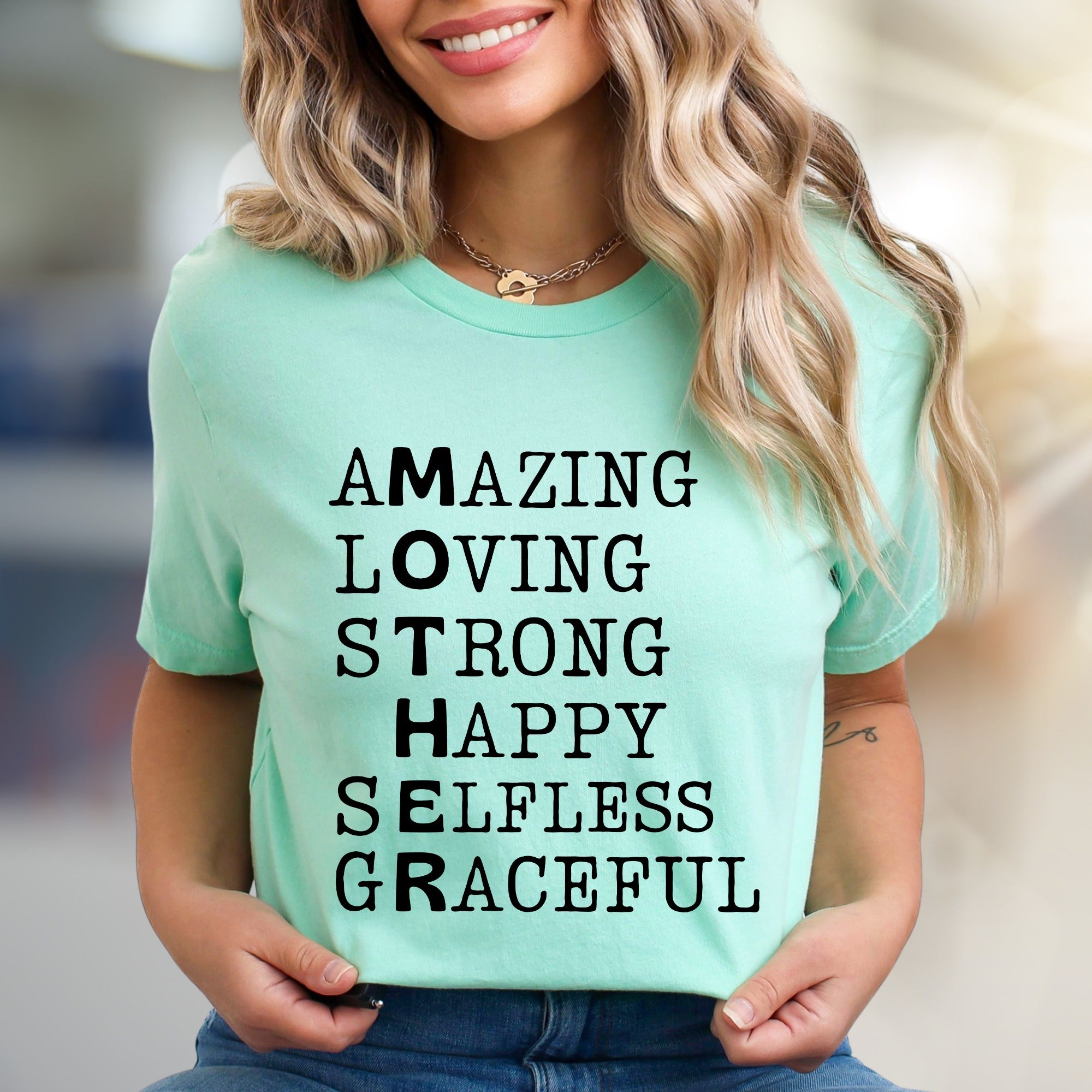 "MOTHER" Acronym Graphic Tee, a Heartfelt Pick for Everyday Wear