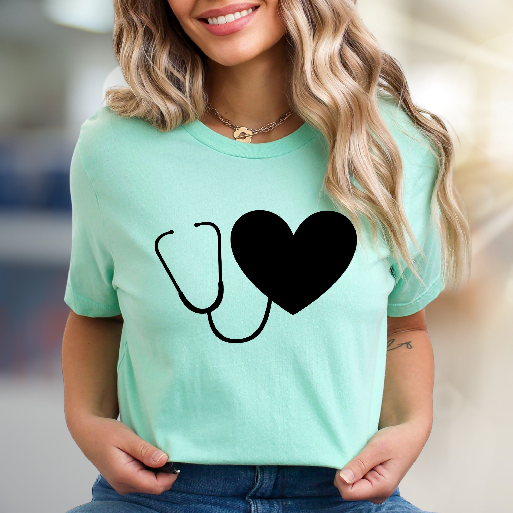 Heart Stethoscope | Medical Appreciation Graphic Tee, a Healthcare Hero Pick for Everyday Comfort