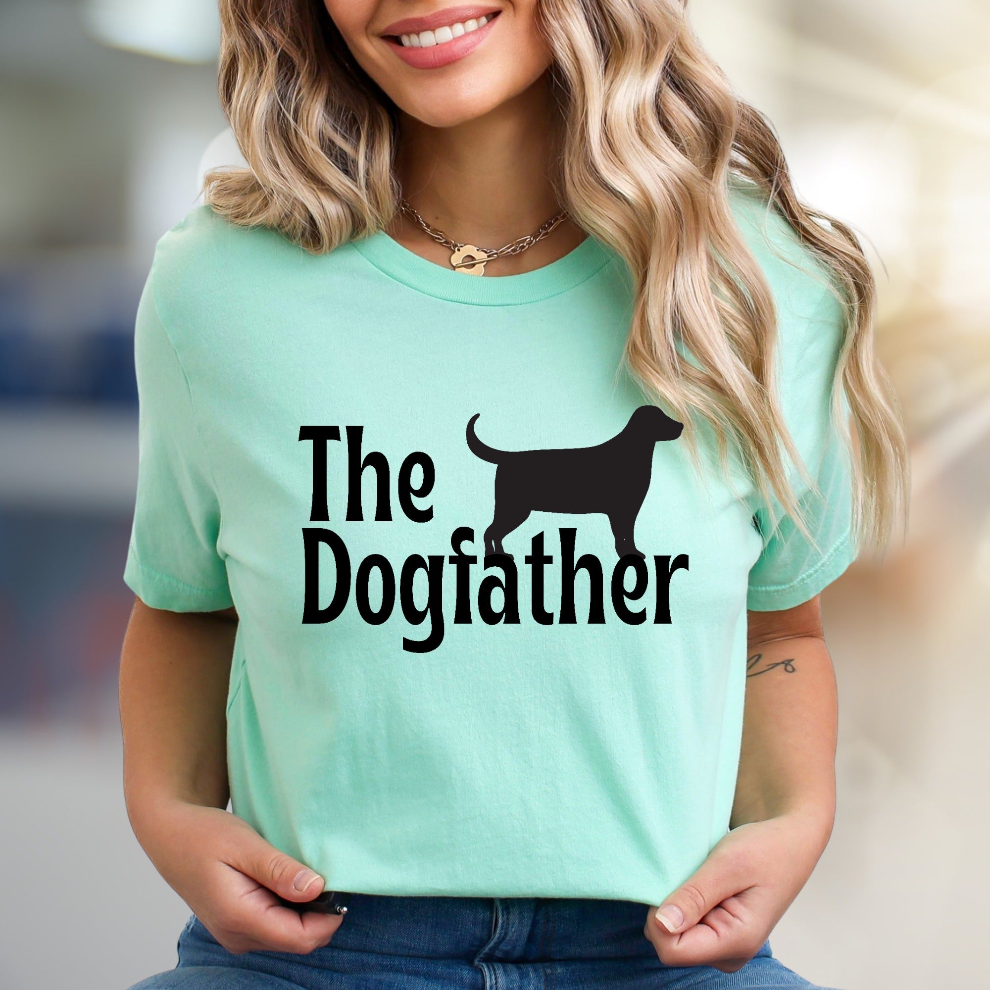 "The Dogfather" Canine Humor Graphic Tee, a Pet Lover's Statement Piece