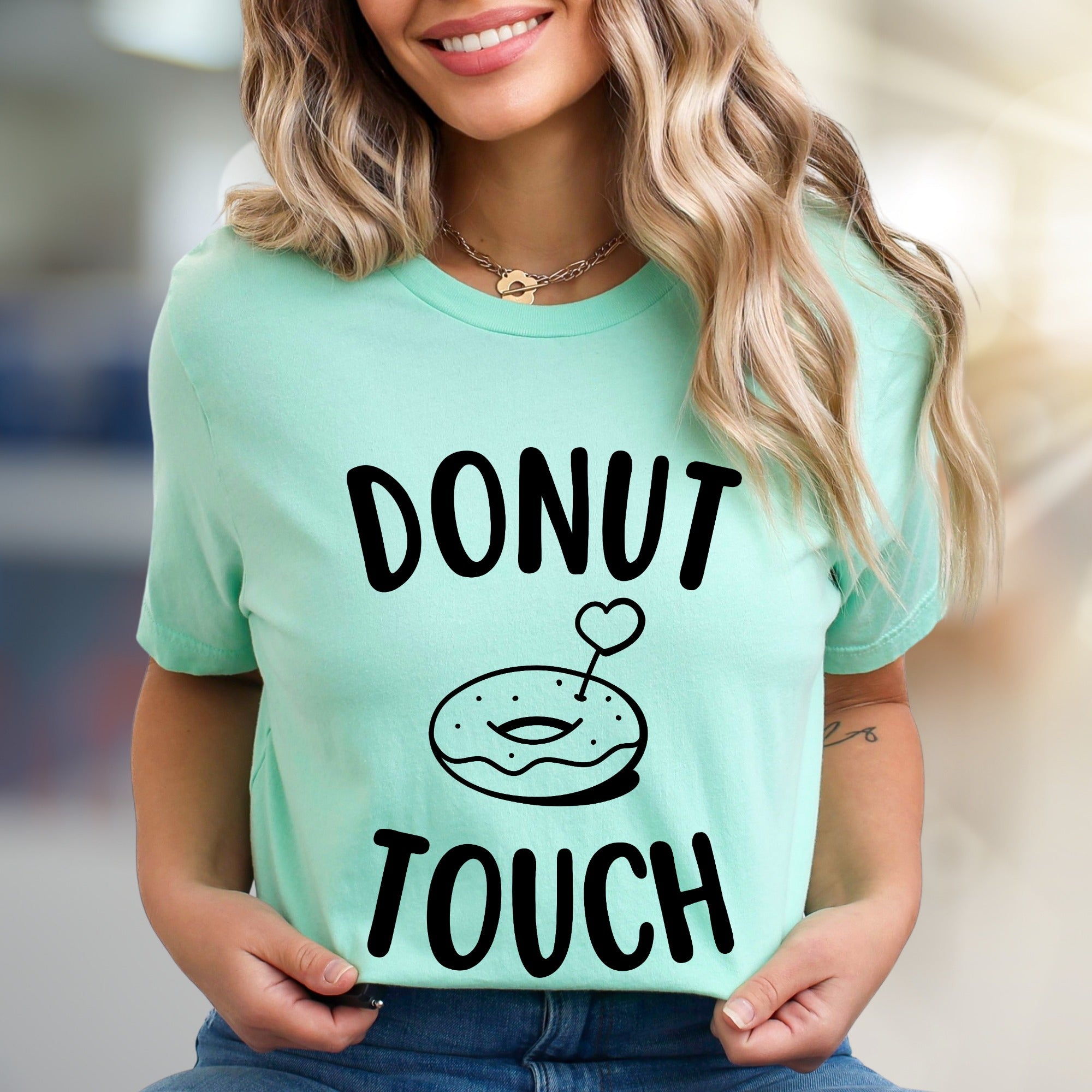 "Donut Touch" Donut Lover Graphic Tee, a Playful Pick for Foodies