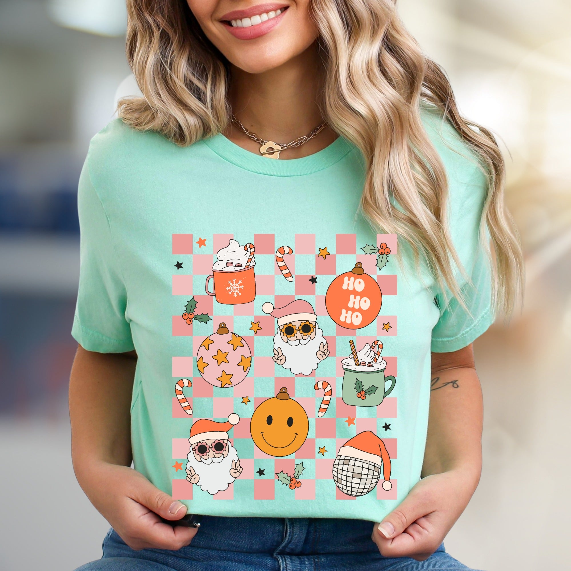 Ho Ho Ho Cheerful Christmas Graphic Tee, a Mirthful Holiday Pick for Everyone