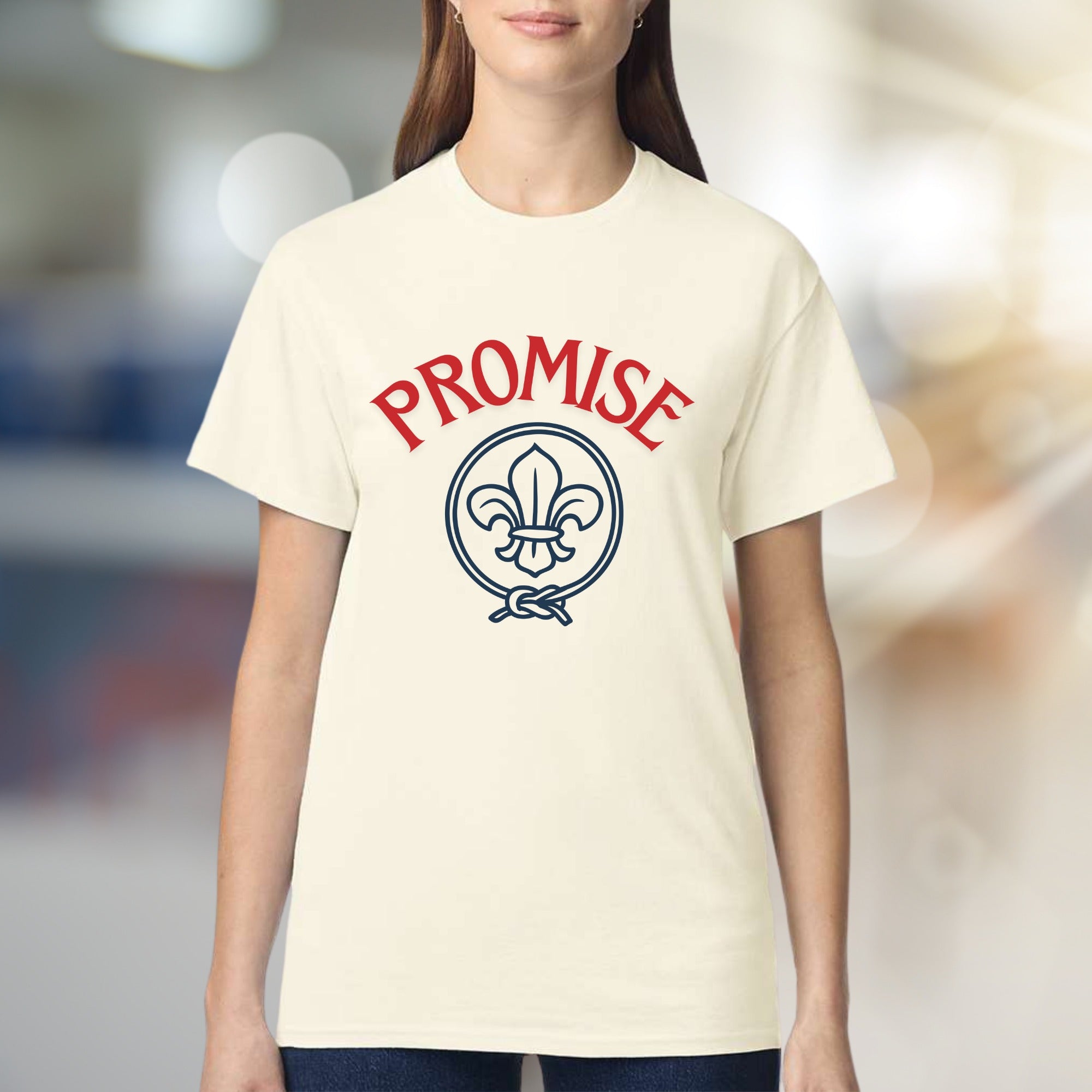 Promise Fleur De Lis Graphic Tee, a Symbolic Pick for Everyday Wear