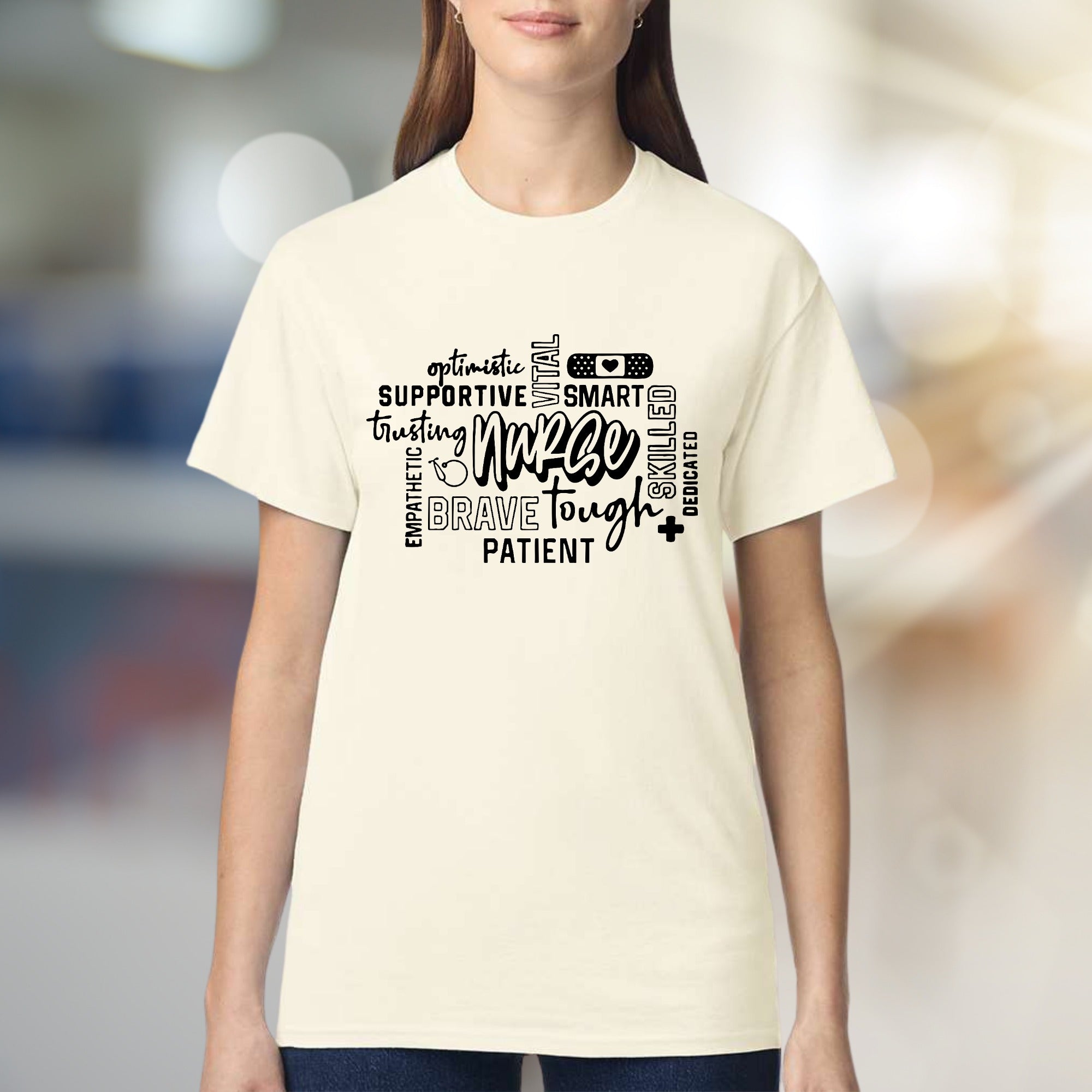 "Nurse" Word Cloud Graphic Tee, a Heartfelt Gift for Healthcare Heroes