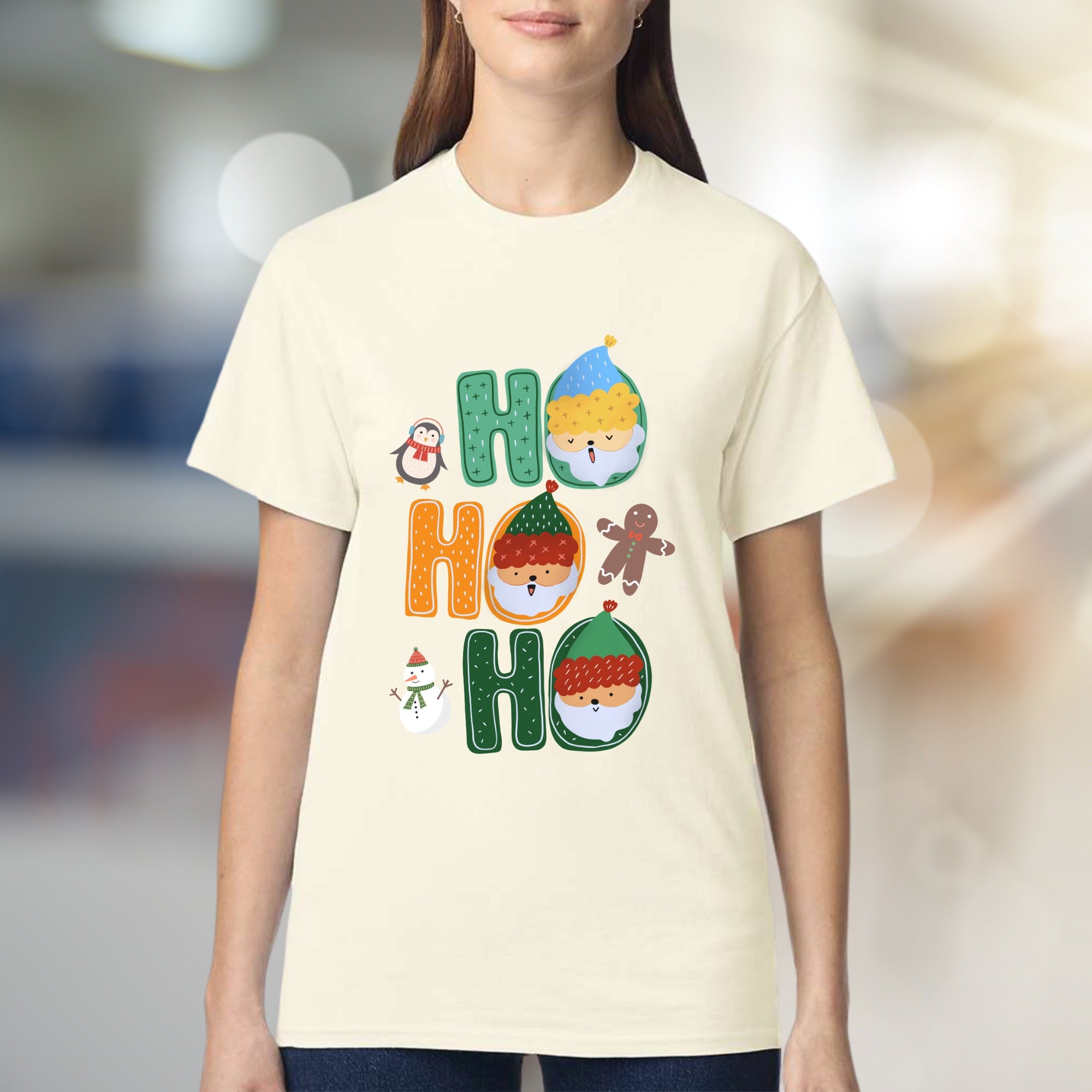 Ho Ho Ho Winter Holiday Graphic Tee, a Festive Christmas Pick for Everyone
