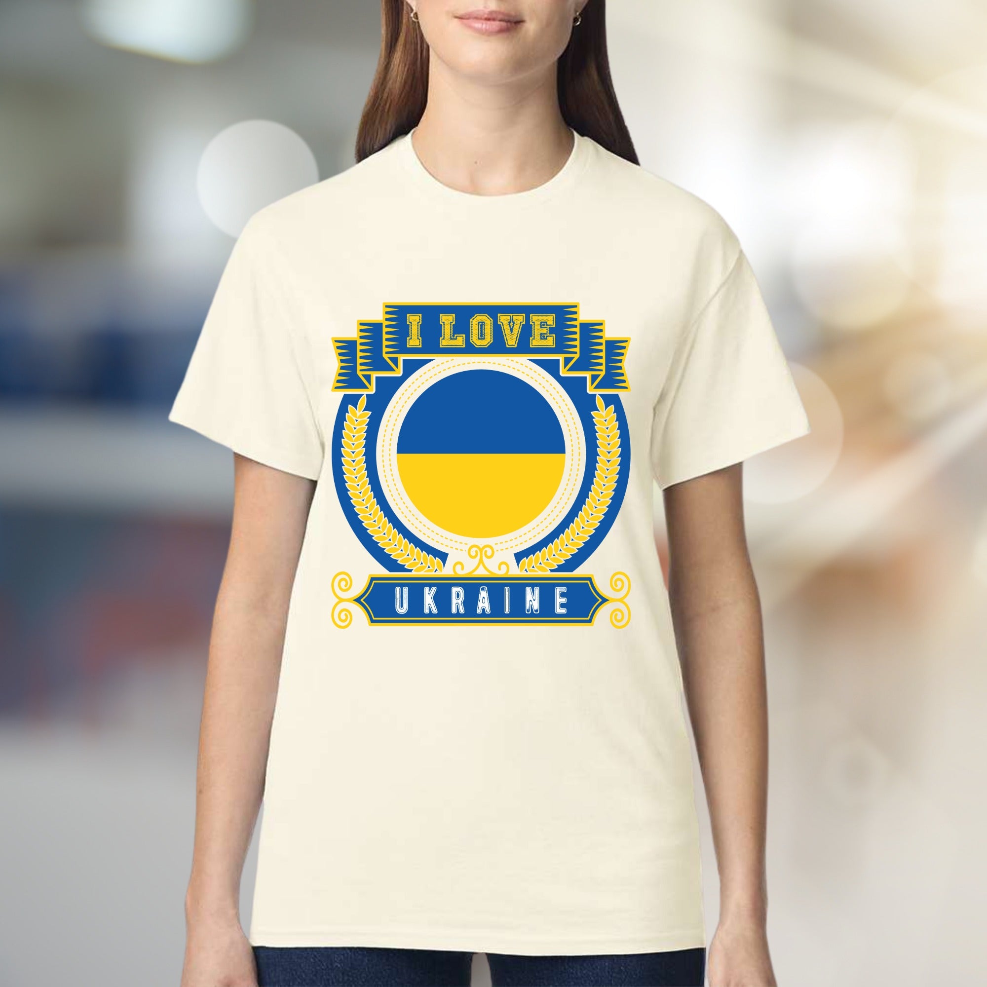 "I Love Ukraine" Patriot Flag Graphic Tee, a Heritage Pick for Supporters