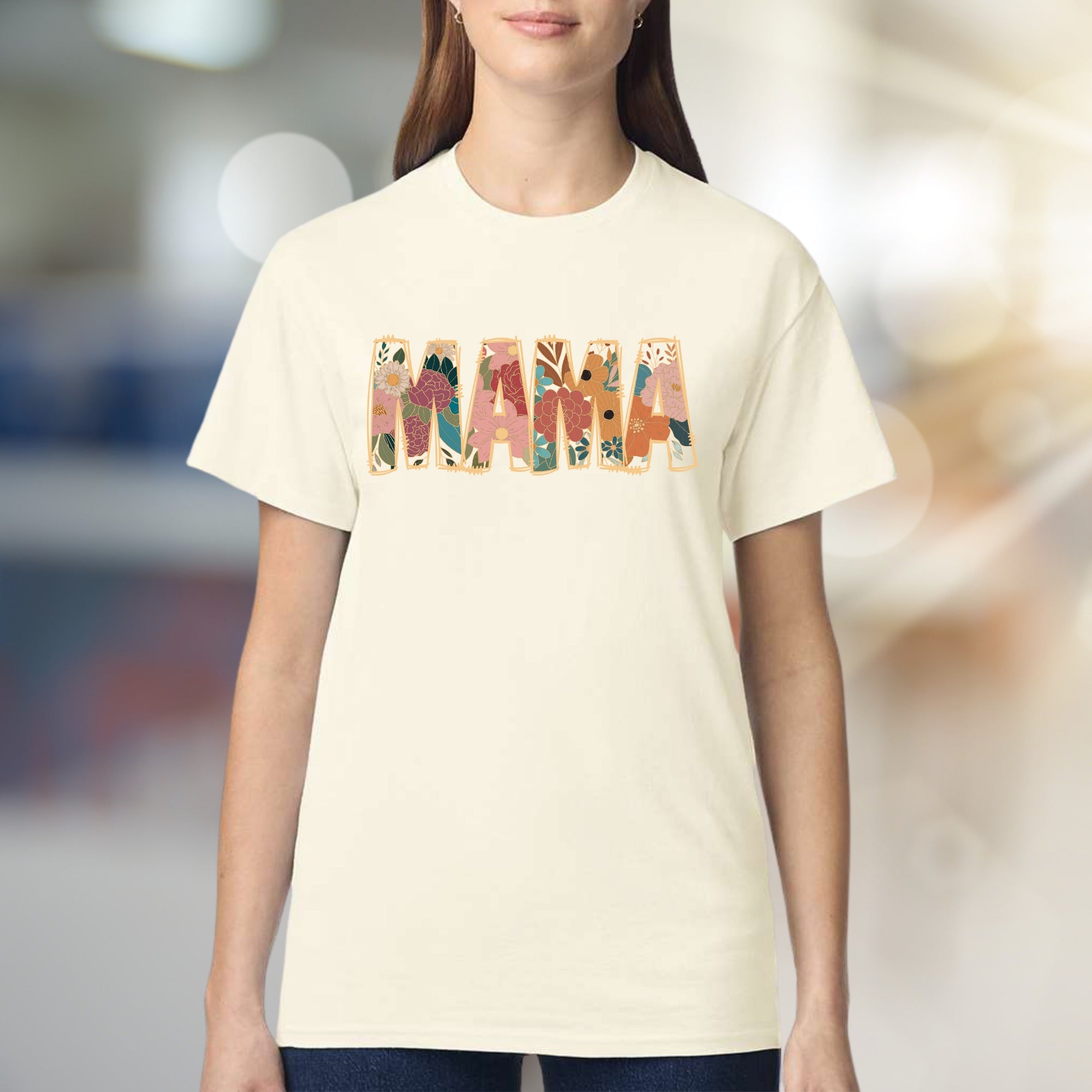 "MAMA" Floral Boho Graphic Tee, A Mother's Day Pick for Her