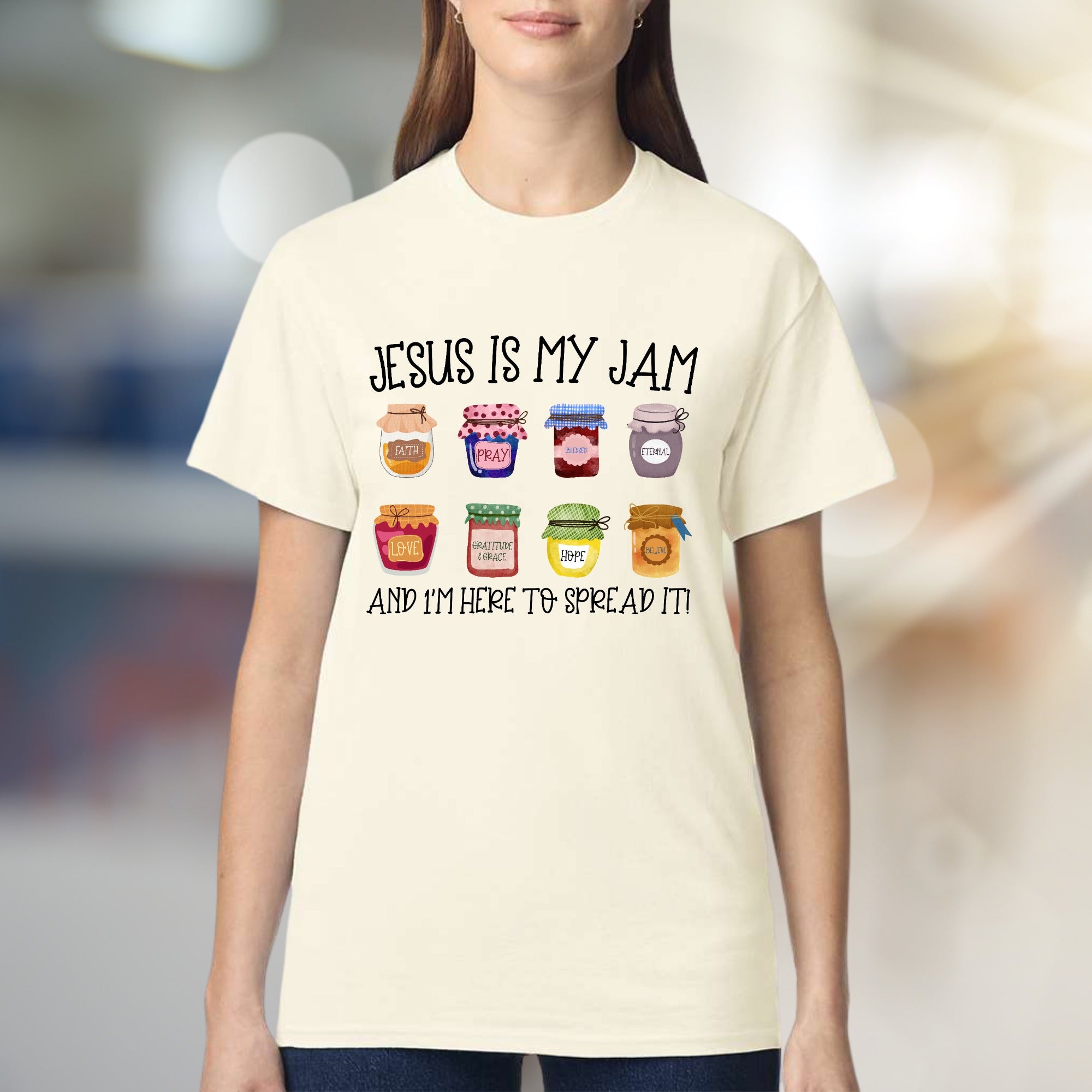 "Jesus Is My Jam" Christian Faith Graphic Tee, A Spiritual Statement for Believers