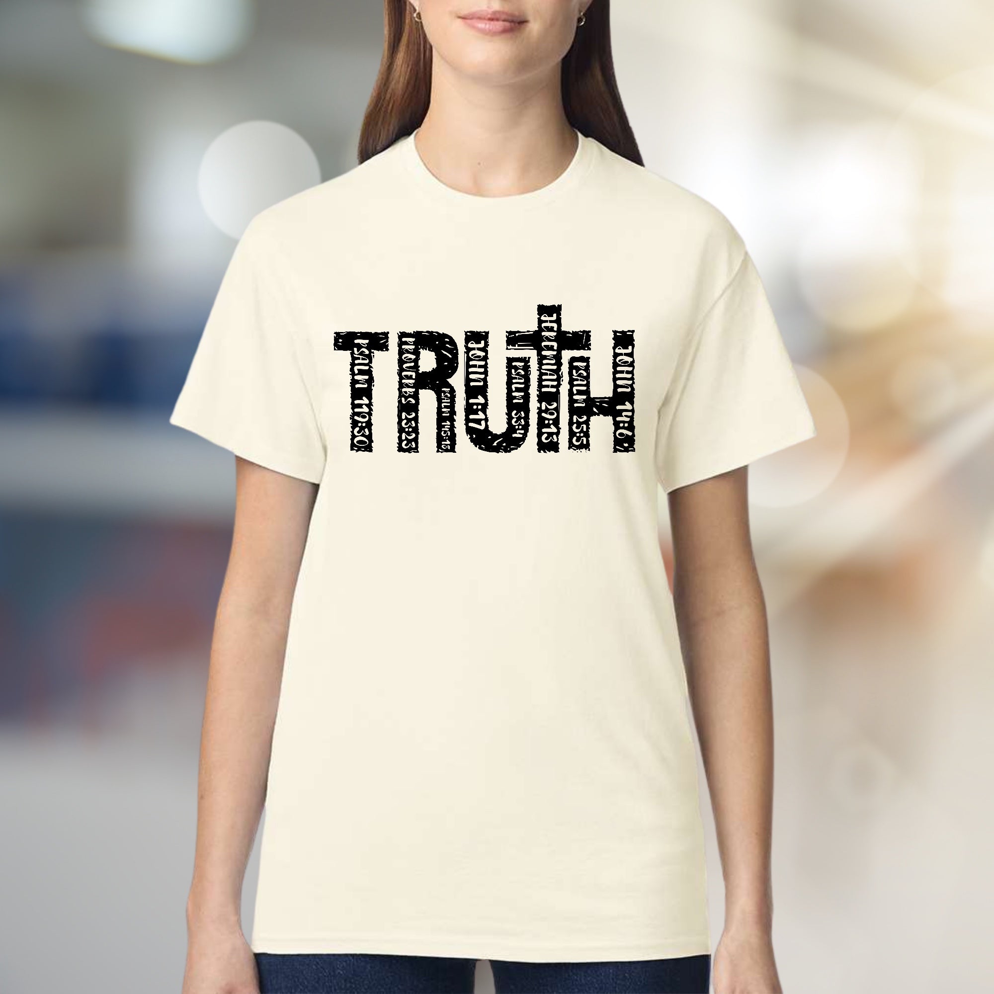 "TRUTH" Scripture Verse Graphic Tee, a Faith-Inspired Pick for Believers