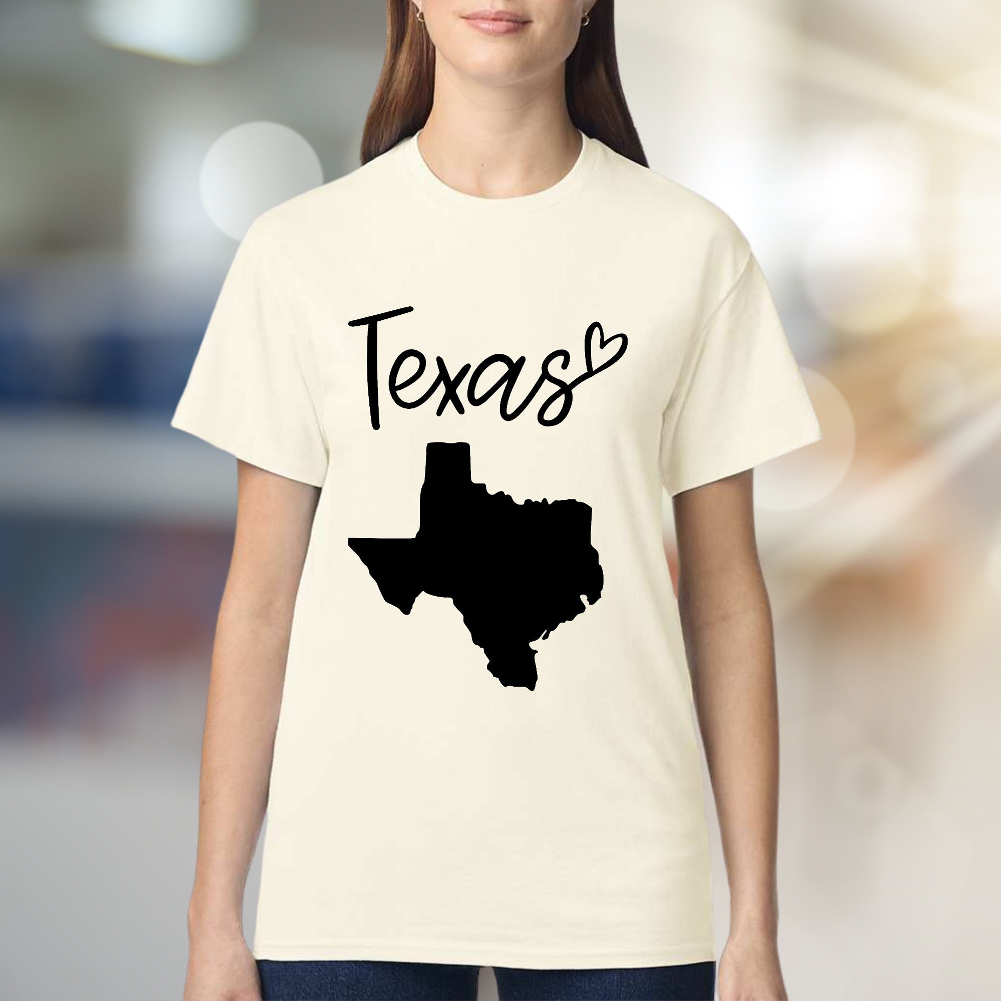 "Texas" State Map Graphic Tee, a Lone Star Lifestyle Pick for Texans