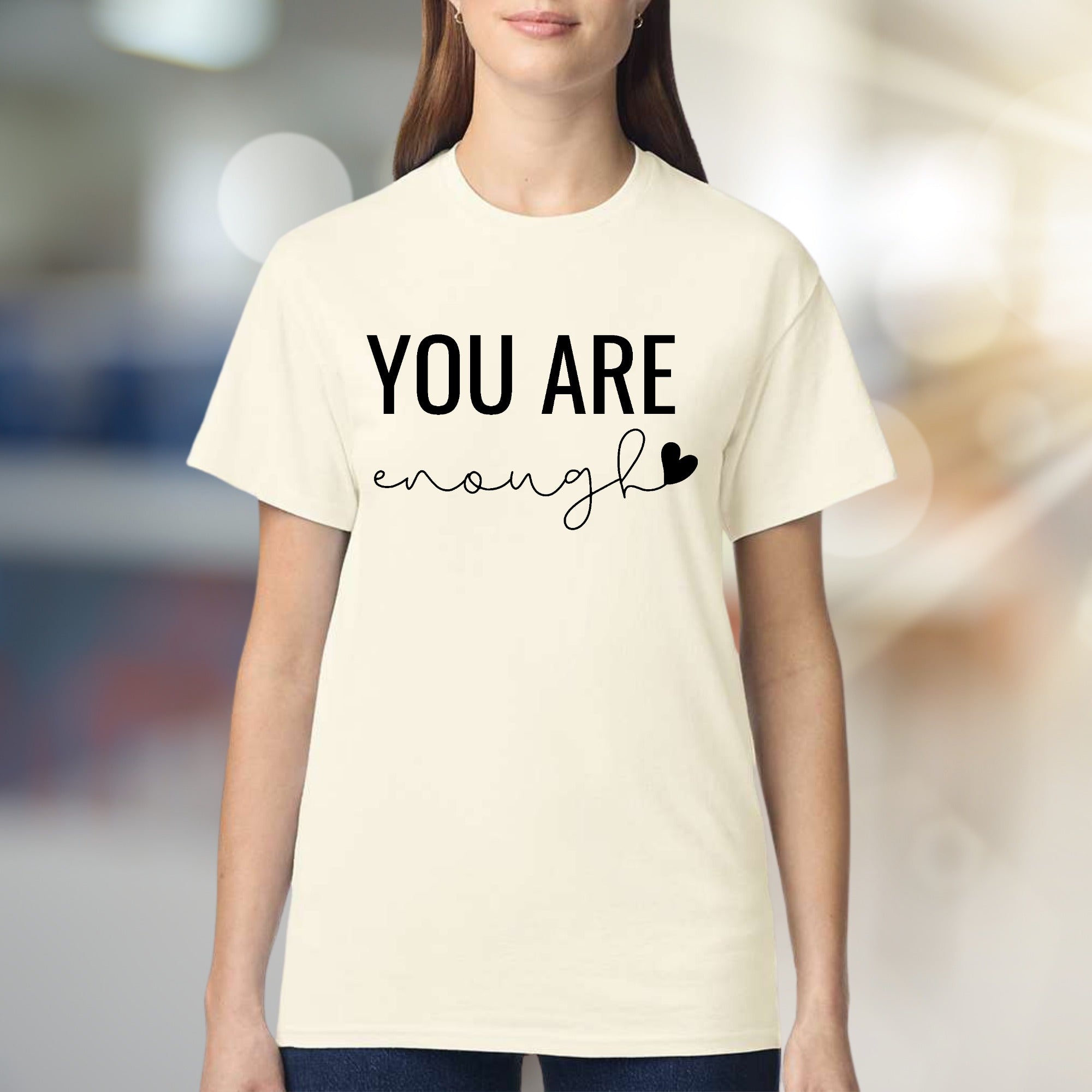 "YOU ARE enough" Empowerment Graphic Tee, a Self-Love Pick for Everyone