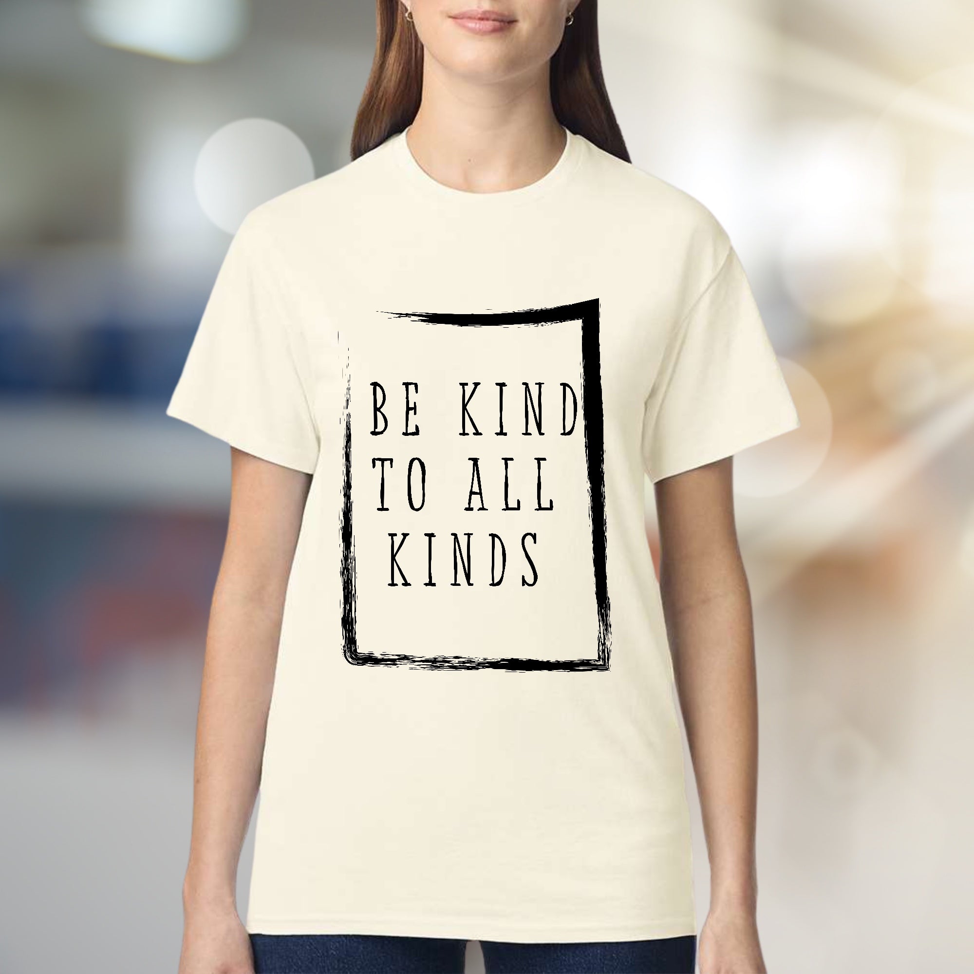 "BE KIND TO ALL KINDS" Empathy Graphic Tee, an Inspirational Pick for Advocates