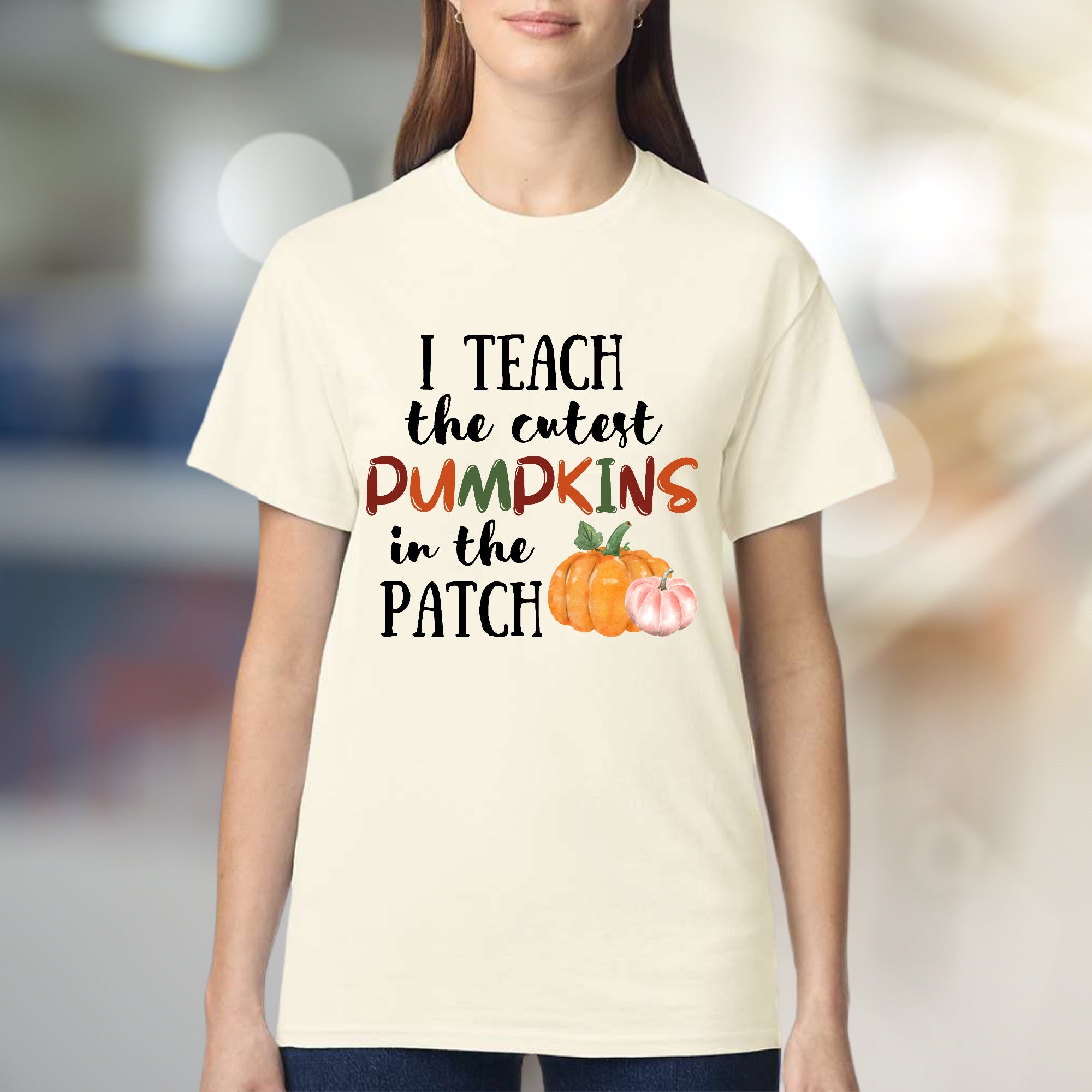 "I Teach the Cutest Pumpkins in the Patch" Fall Teacher Graphic Tee, a Educator Appreciation Pick for Teachers