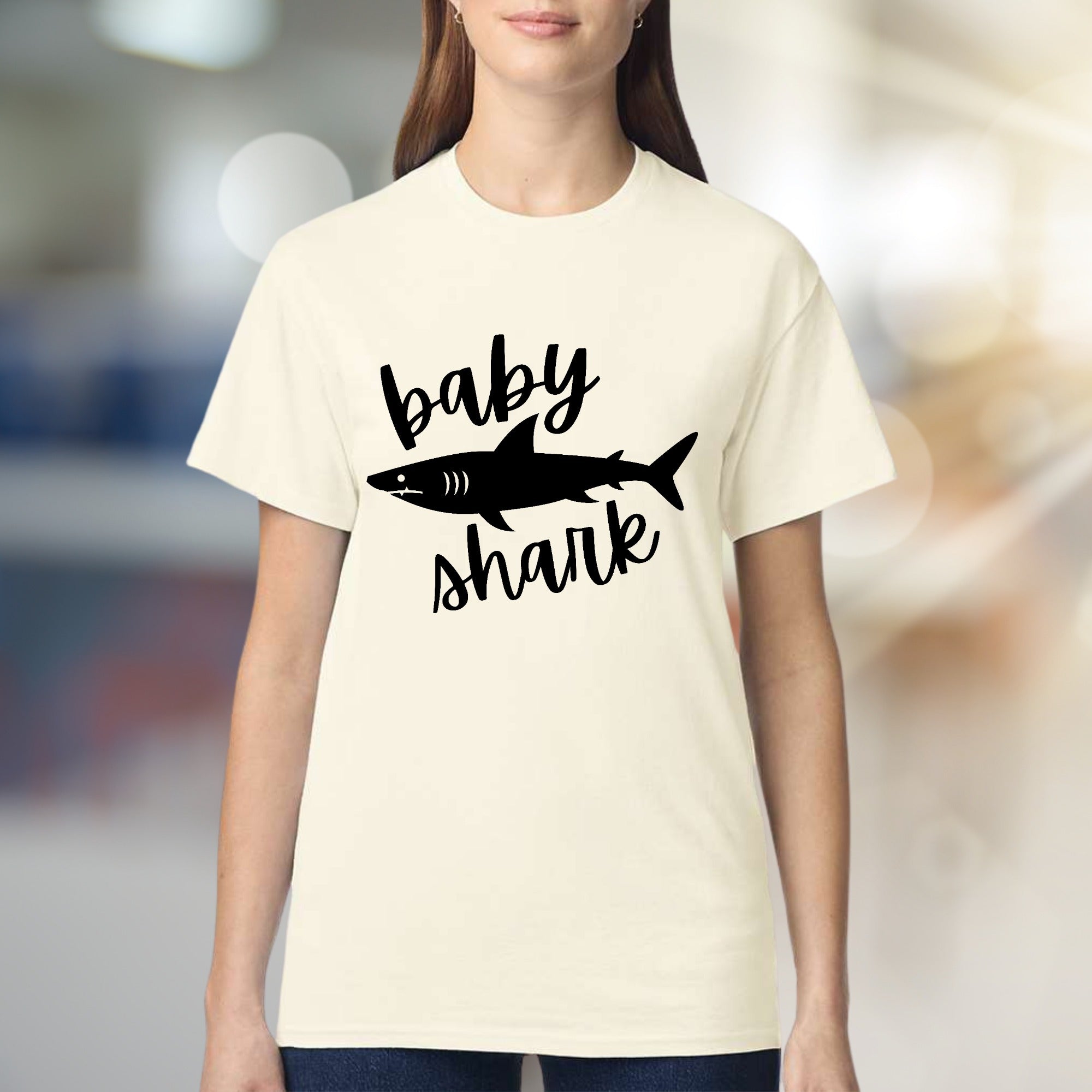 "Baby Shark" Ocean Life Graphic Tee, a Playful Pick for Enthusiasts