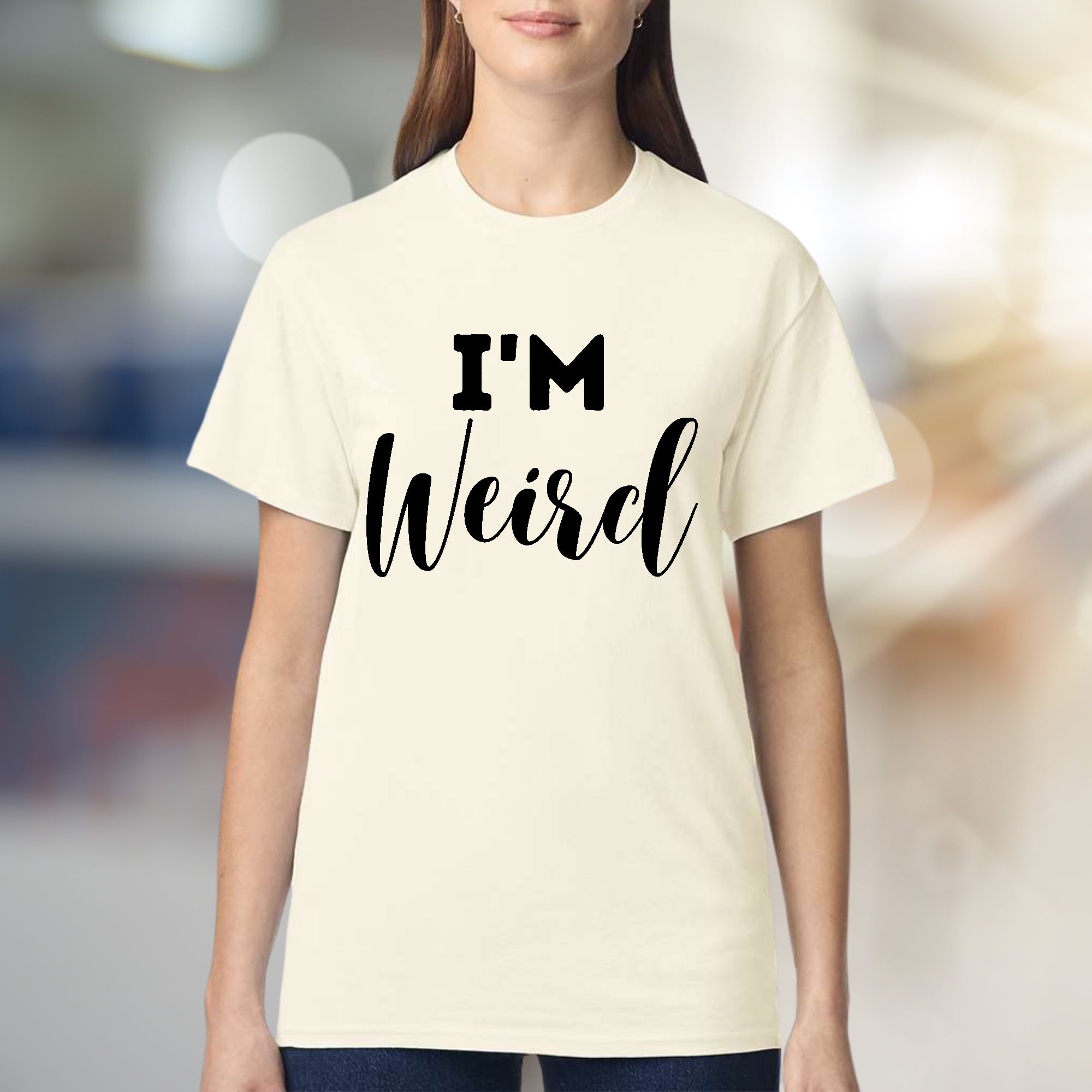"I'm Weird" Bold Statement Graphic Tee, a Self-Expression Pick for Unique Souls