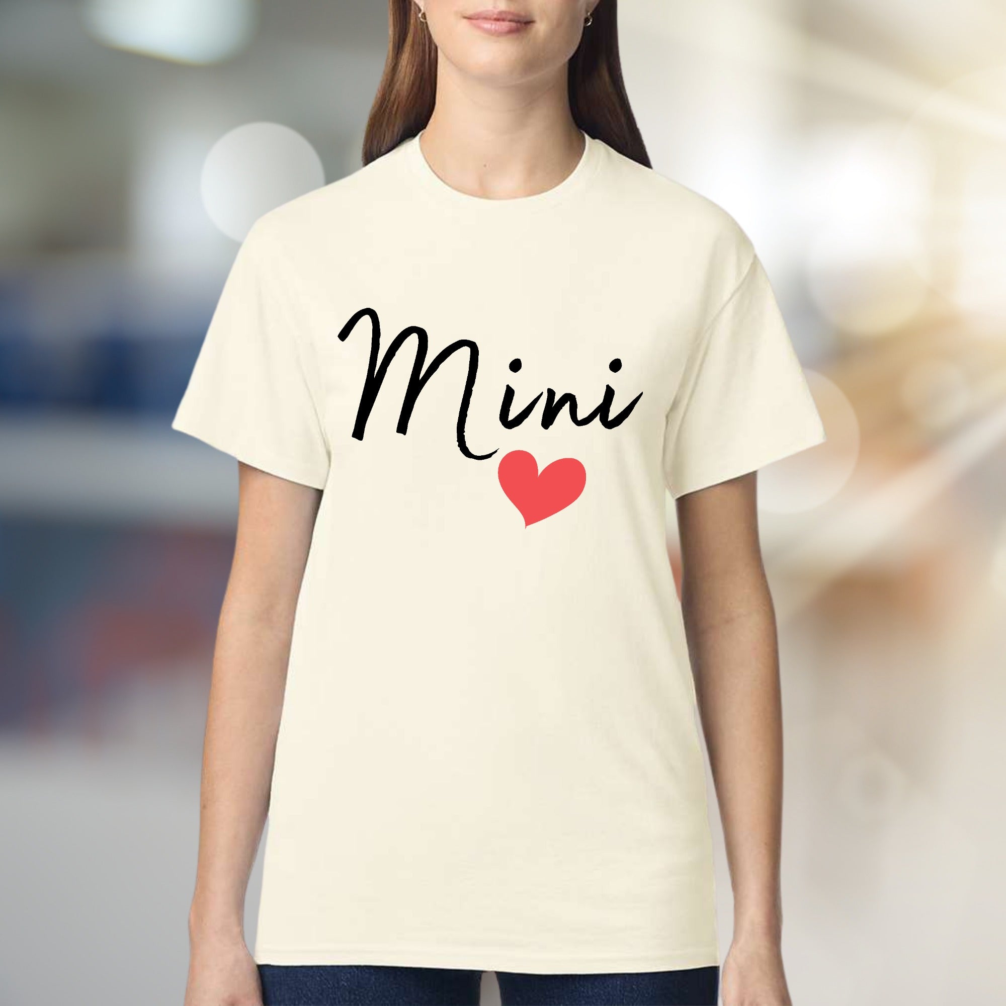 "Mini" Script Heart Graphic Tee, a Sweet Family Pick for Moms & Daughters