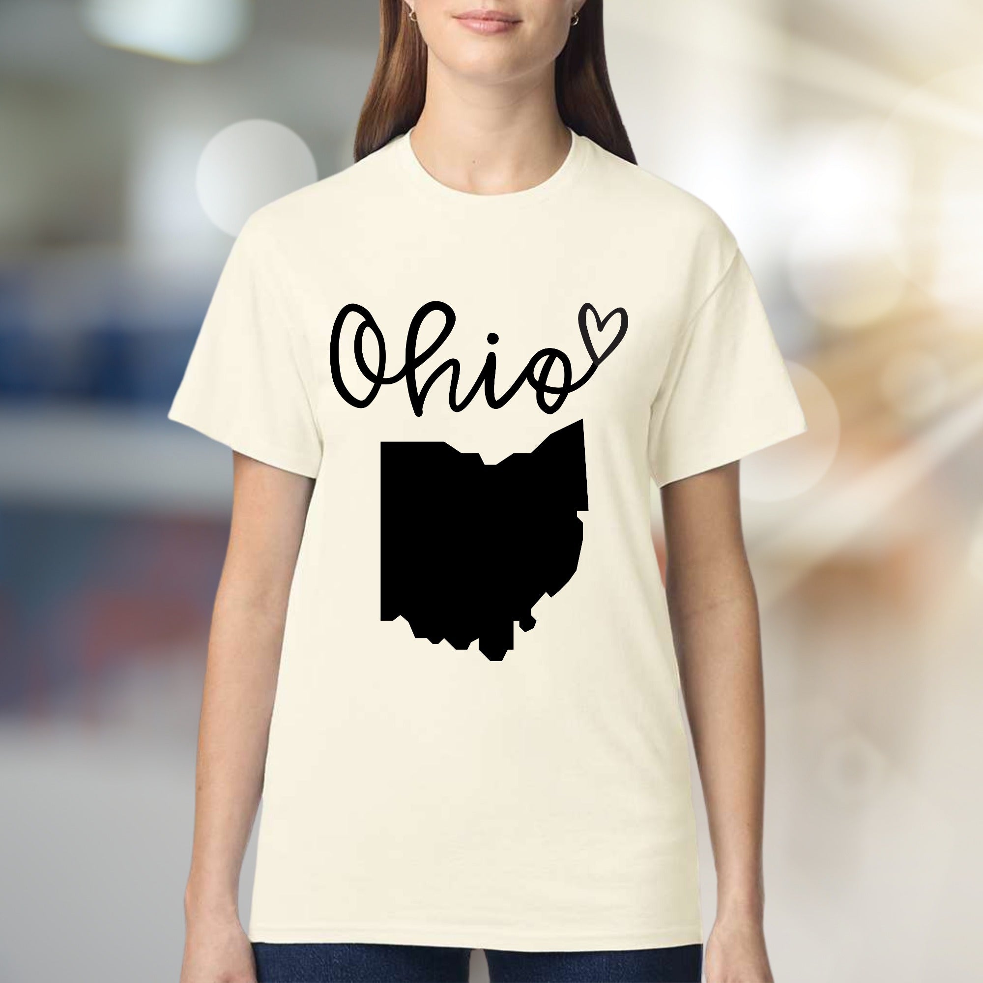 "Ohio" State Map Graphic Tee, a Hometown Love Pick for Residents & Fans
