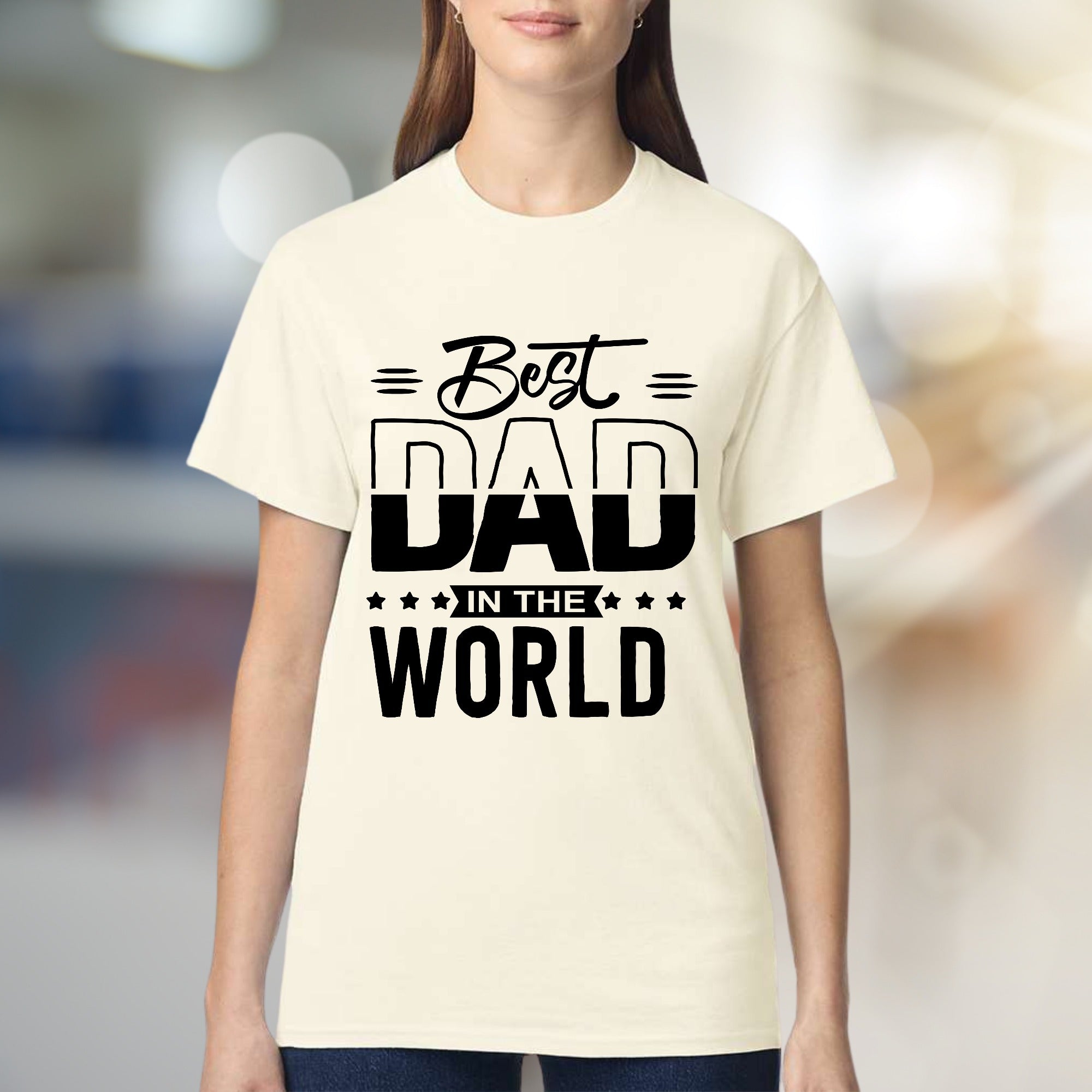 "Best Dad In The World" Father's Day Graphic Tee, a Thoughtful Gift for Dads