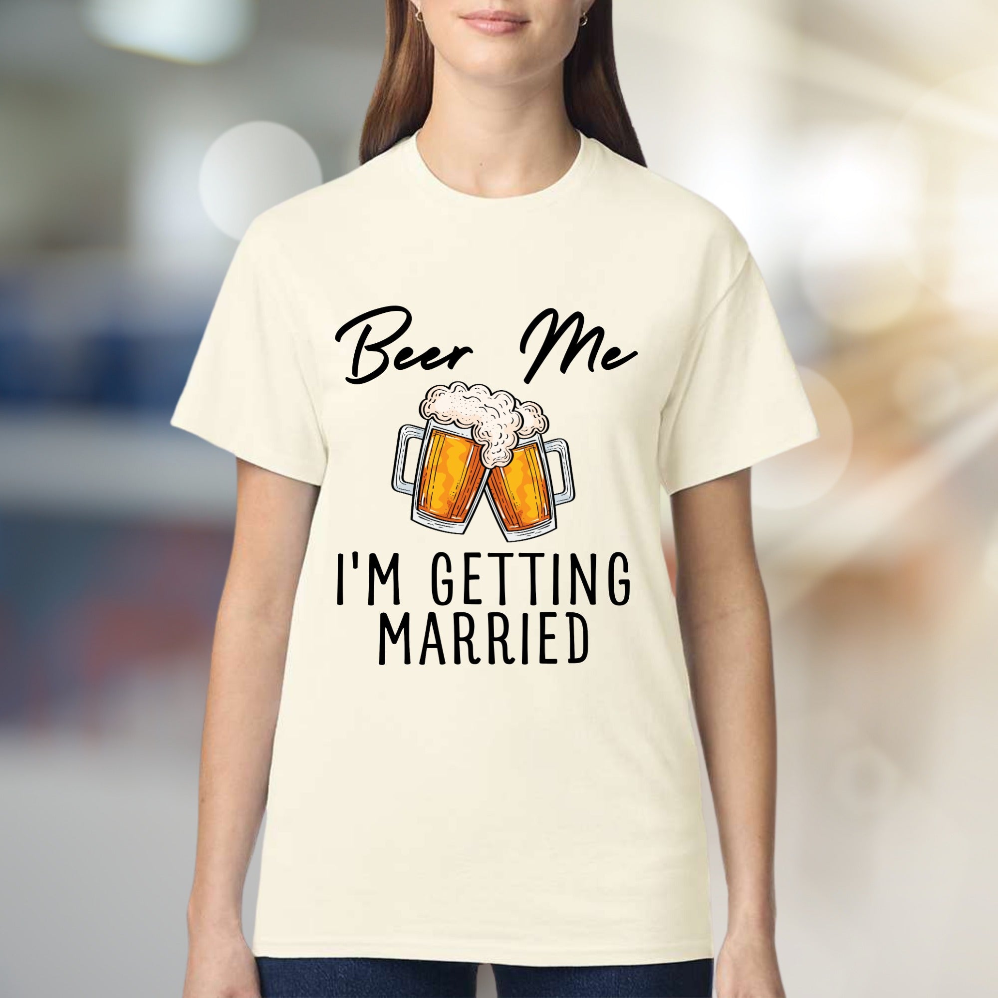"Beer Me I'm Getting Married" Cheers Graphic Tee, a Bachelorette Party Pick for the Future Spouse