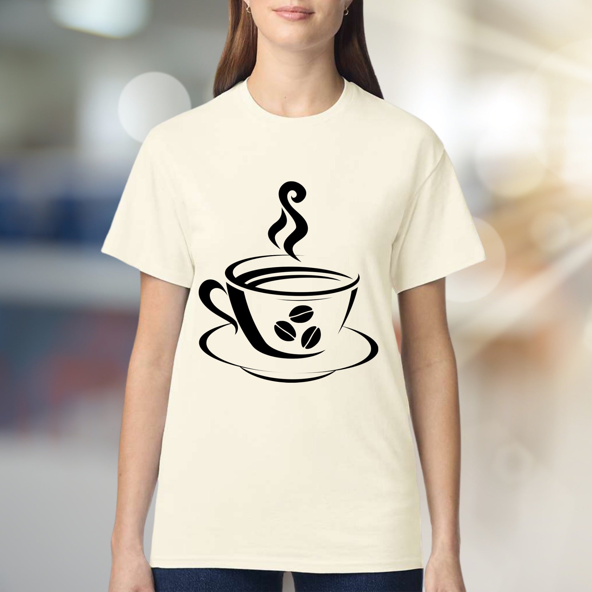 Steaming Coffee Cup Graphic Tee, a Barista Core Pick for Coffee Lovers