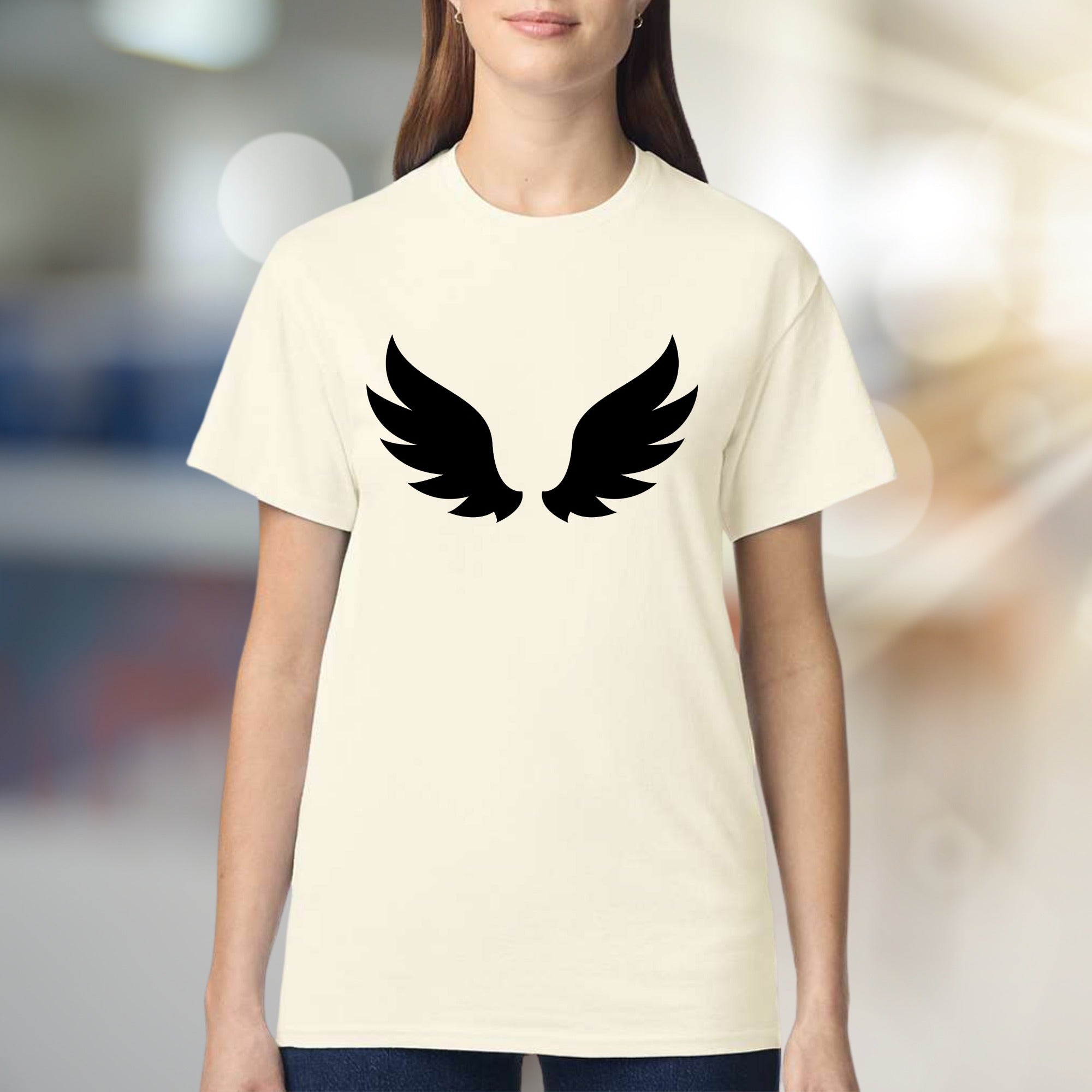Angel Wings Graphic Tee, a Serene Statement Unisex Adult T-Shirt
