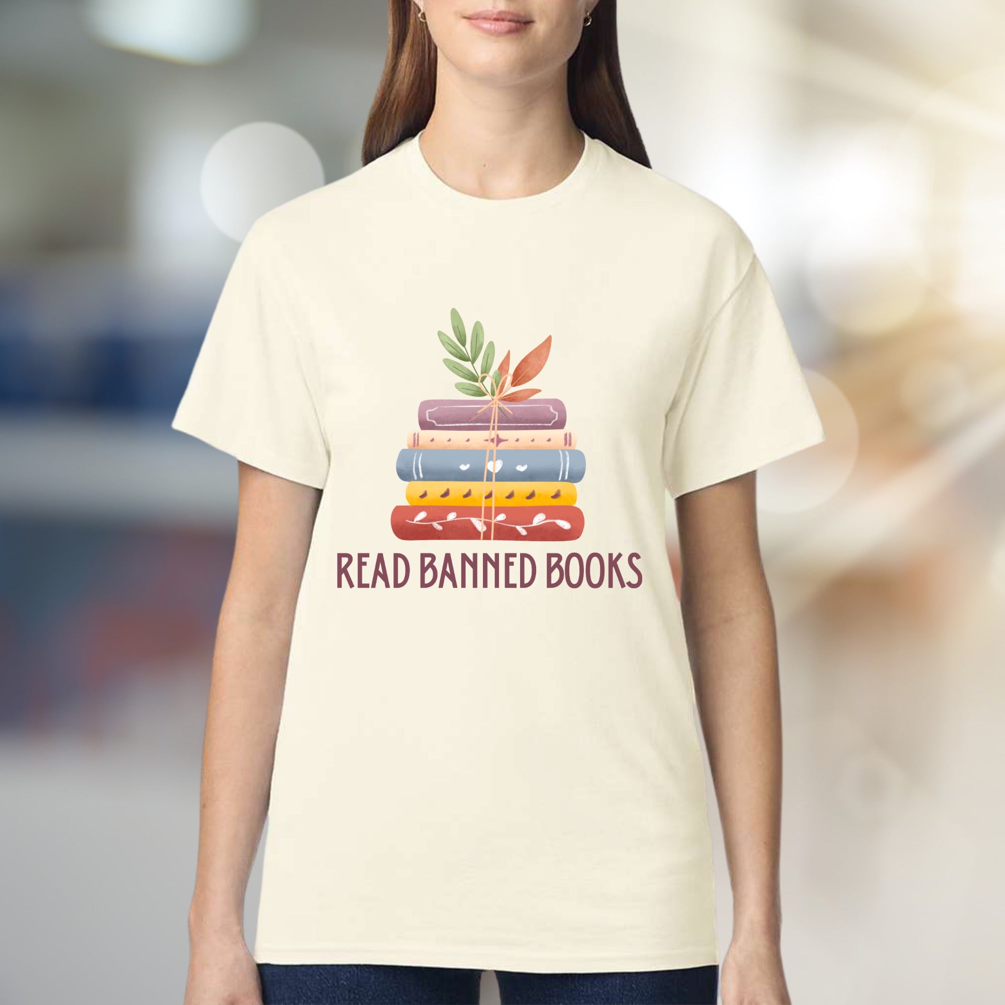 "Read Banned Books" Literary Graphic Tee, A Statement Pick for Avid Readers