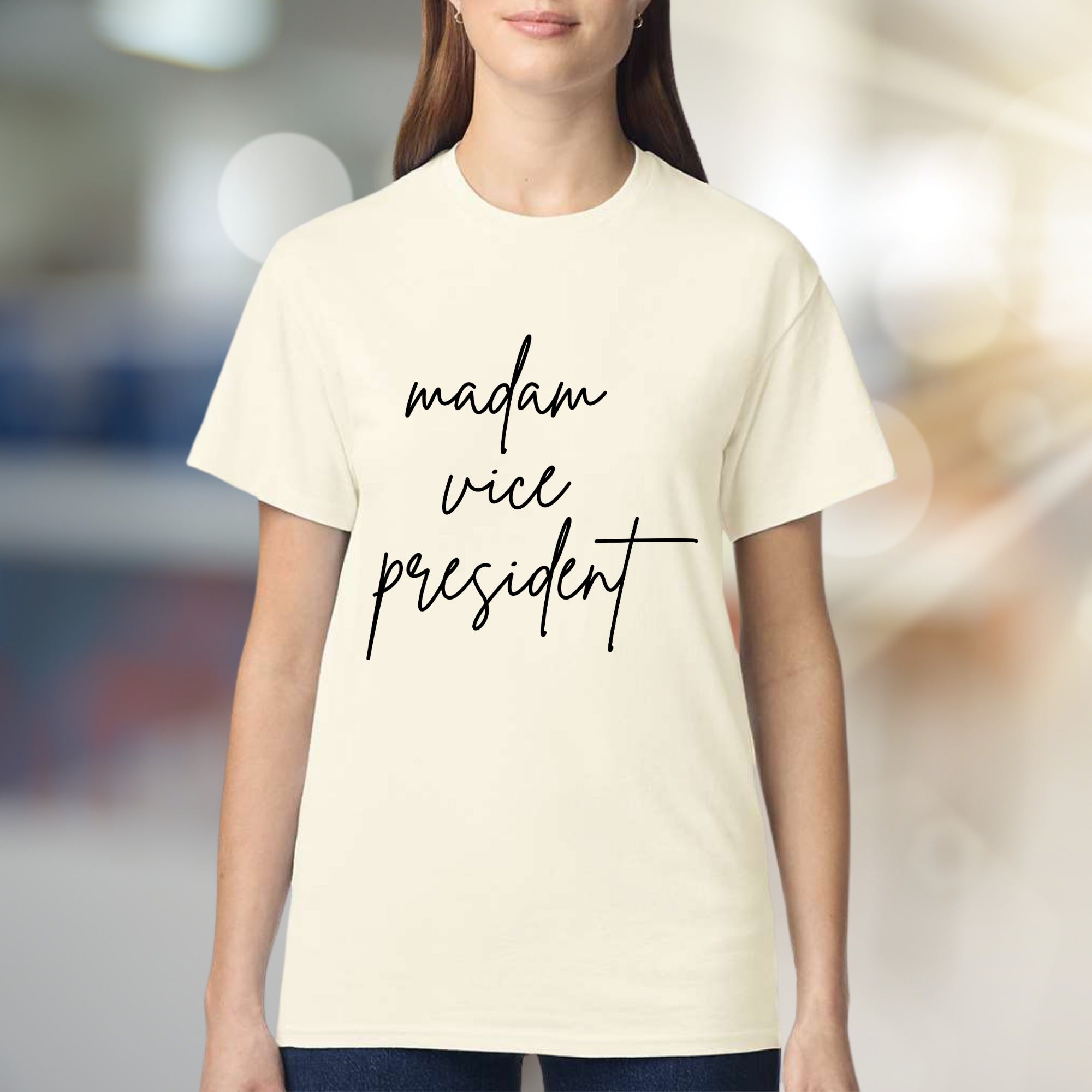 “Madam Vice President” Empowering Tee, a Political Statement Graphic for Advocates