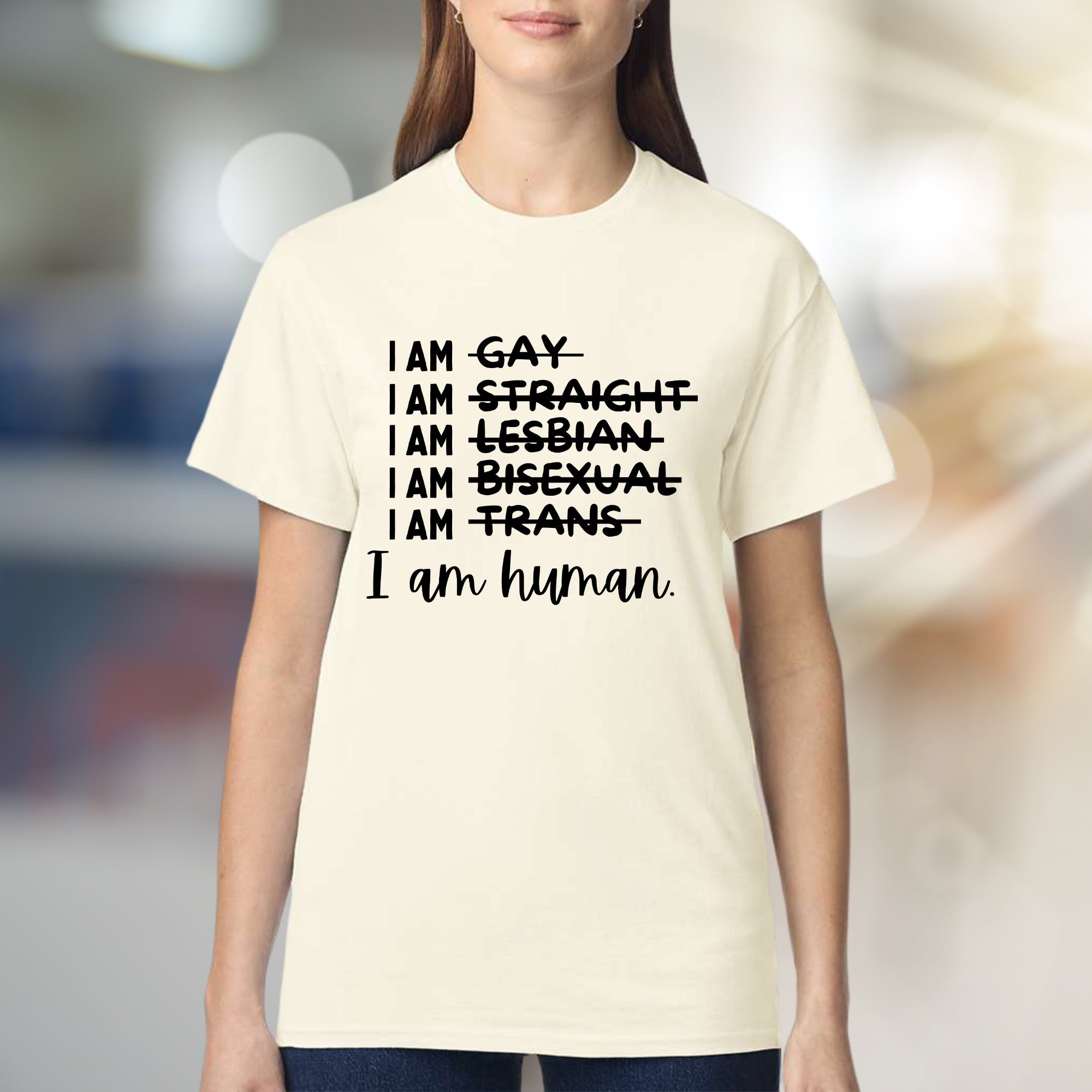 "I am human" Equality T-Shirt, A Statement Apparel for Advocates