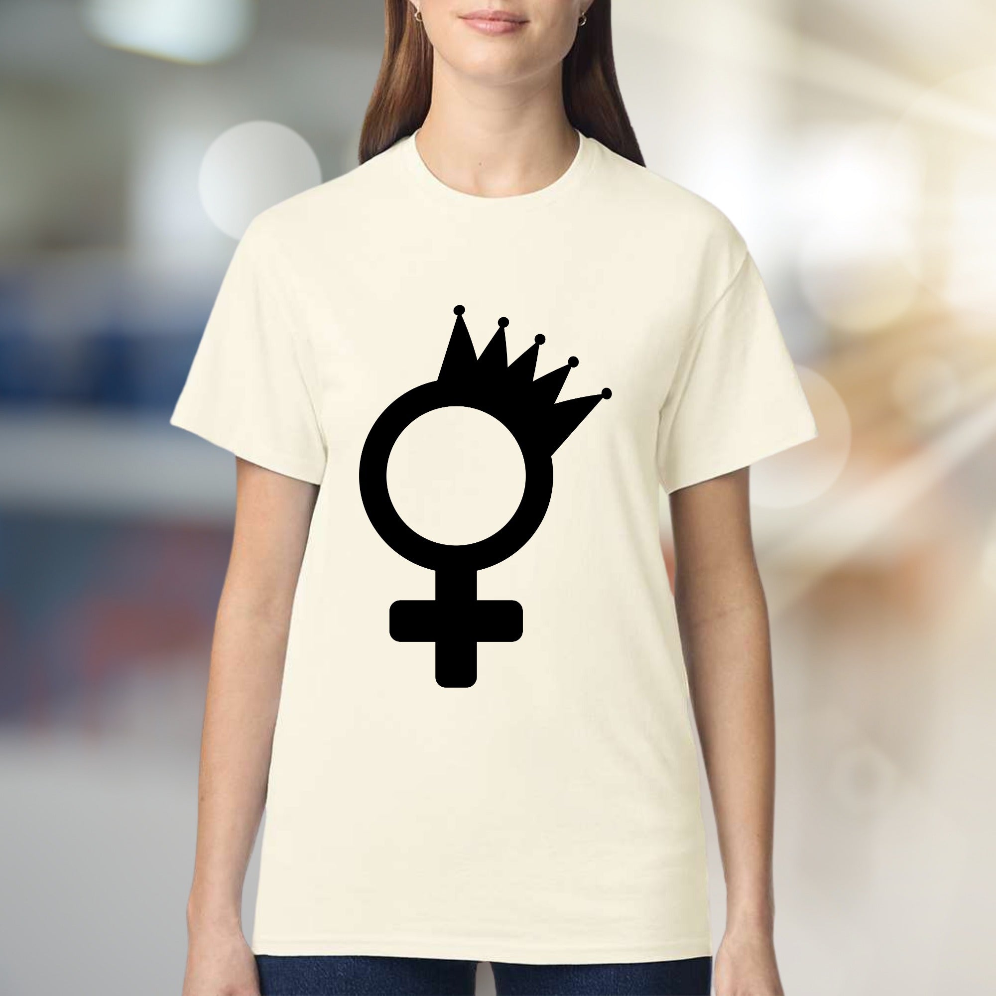 Queen Feminine Symbol | Empowerment Graphic Tee, a Statement Pick for Her