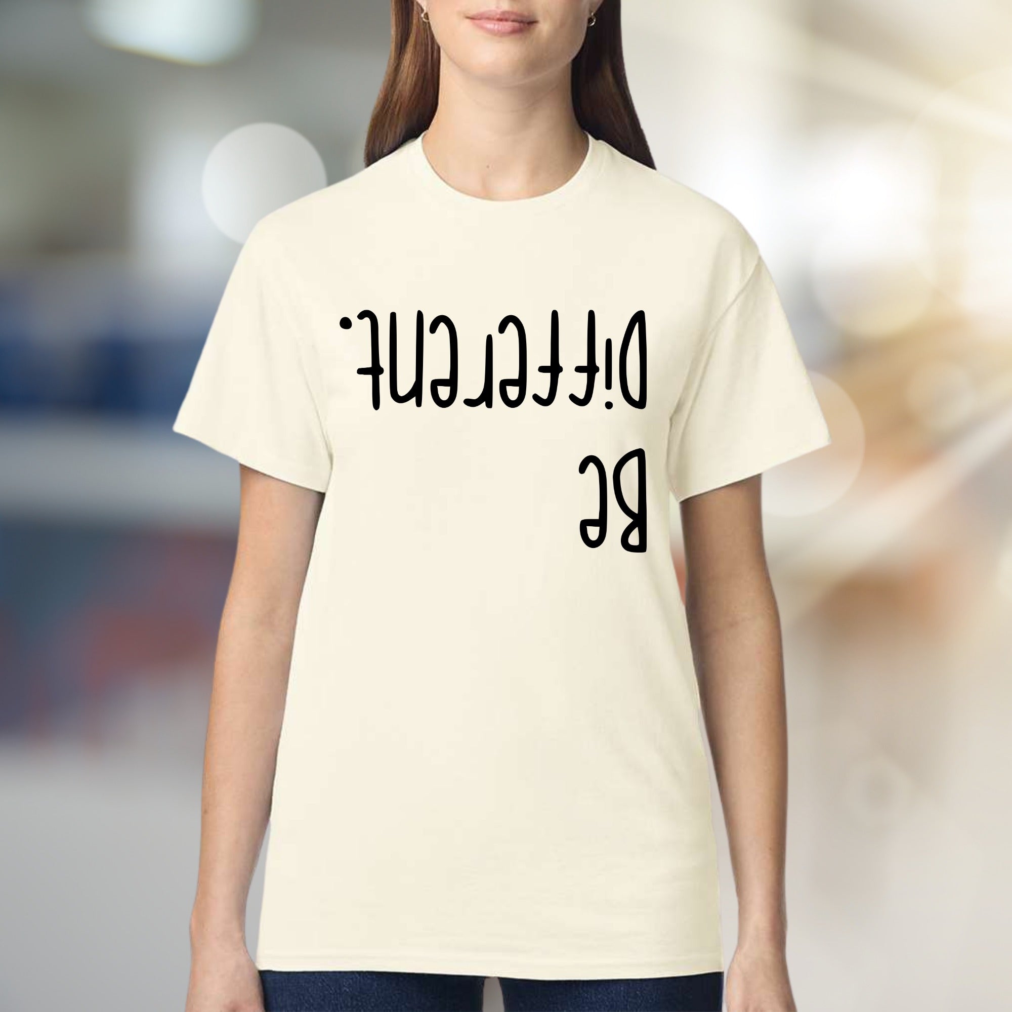 "Be Different." Unique Wordplay Graphic Tee, a Bold Statement Pick for Individuals