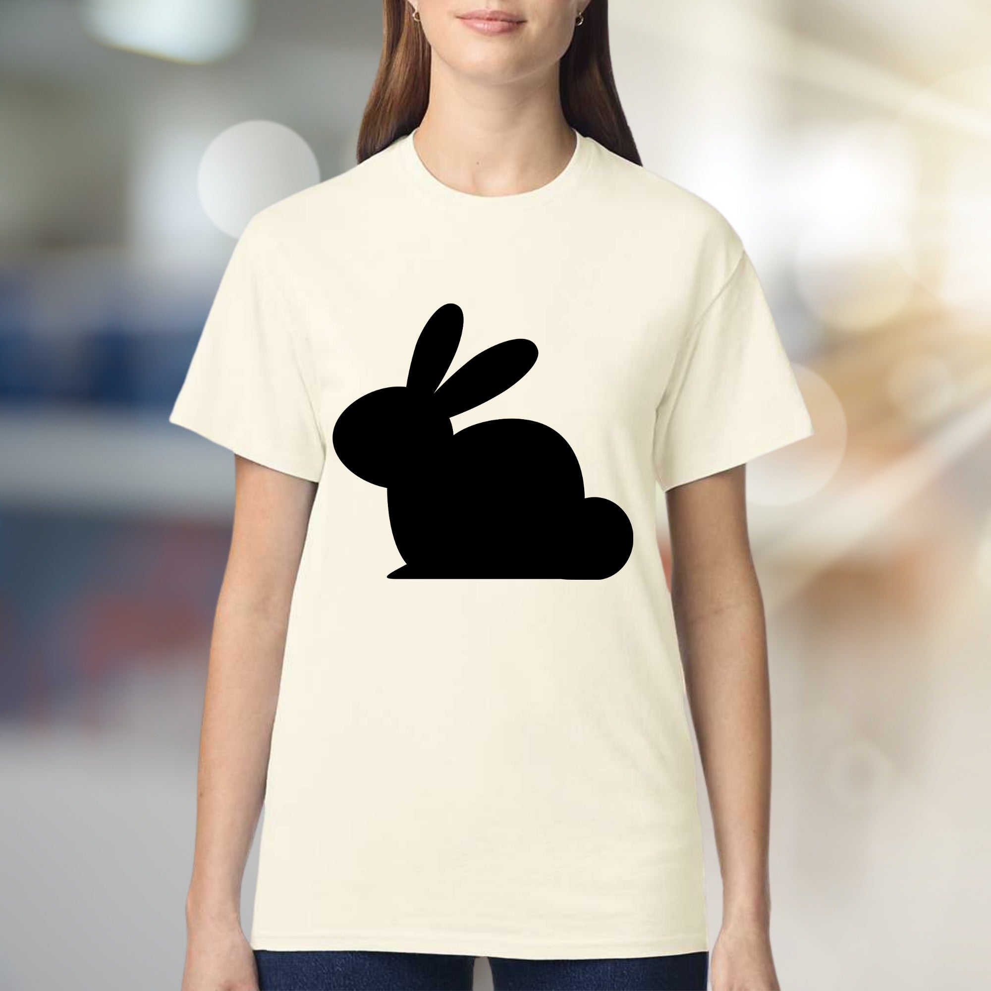 Minimalist Bunny Graphic Tee, a Cute Animal Lover Pick for Everyday Comfort